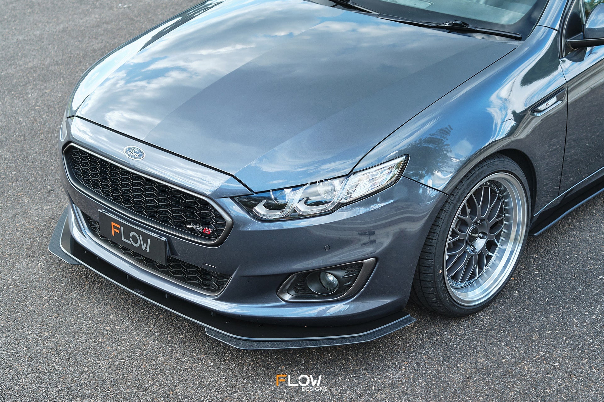 Flow Designs Falcon FGX Front Lip Splitter Extensions (Pair)