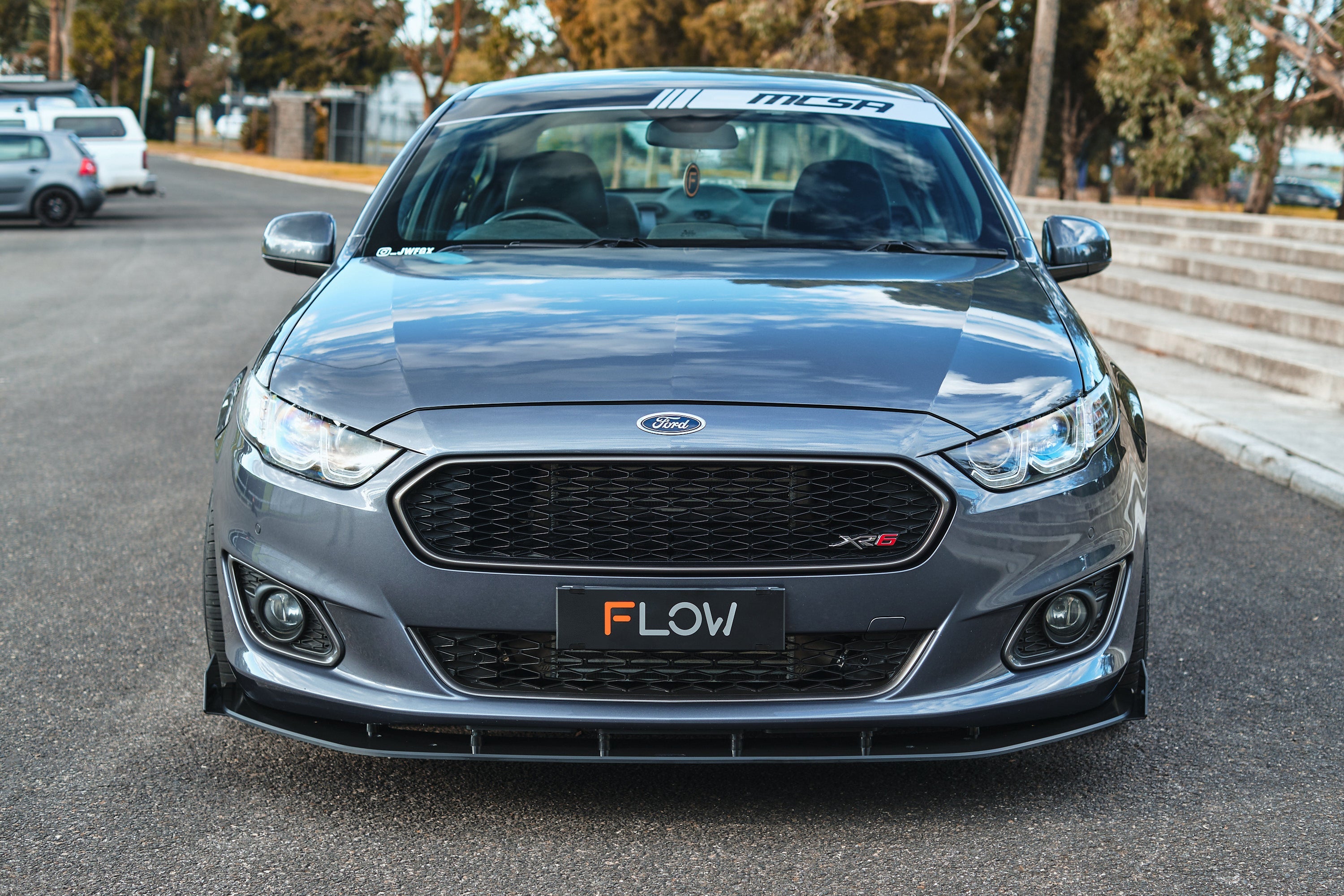 Flow Designs Falcon FGX Front Lip Splitter (TEXTURED) - iilumolab