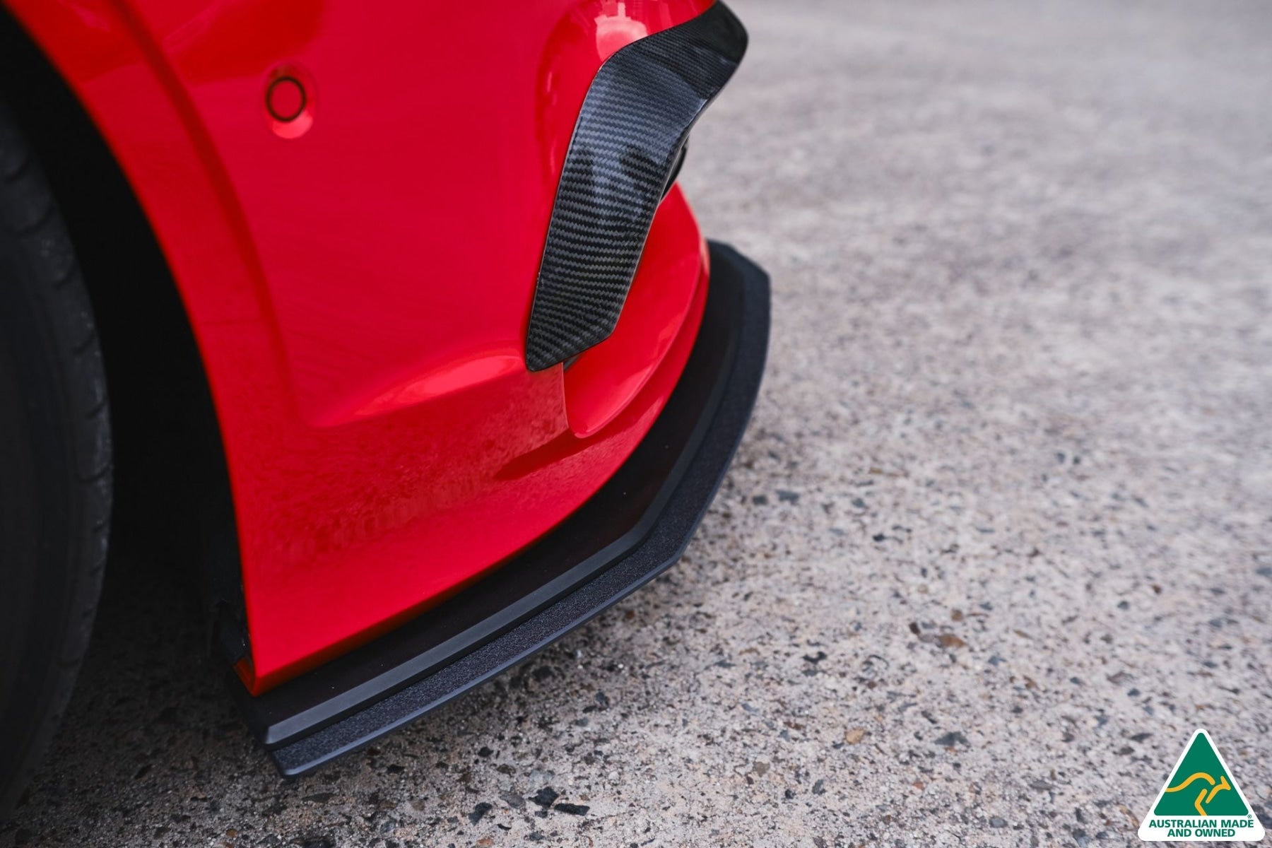 Flow Designs S3 8V Sedan Pre-Facelift Front Lip Splitter Extensions (Pair) - iilumolab
