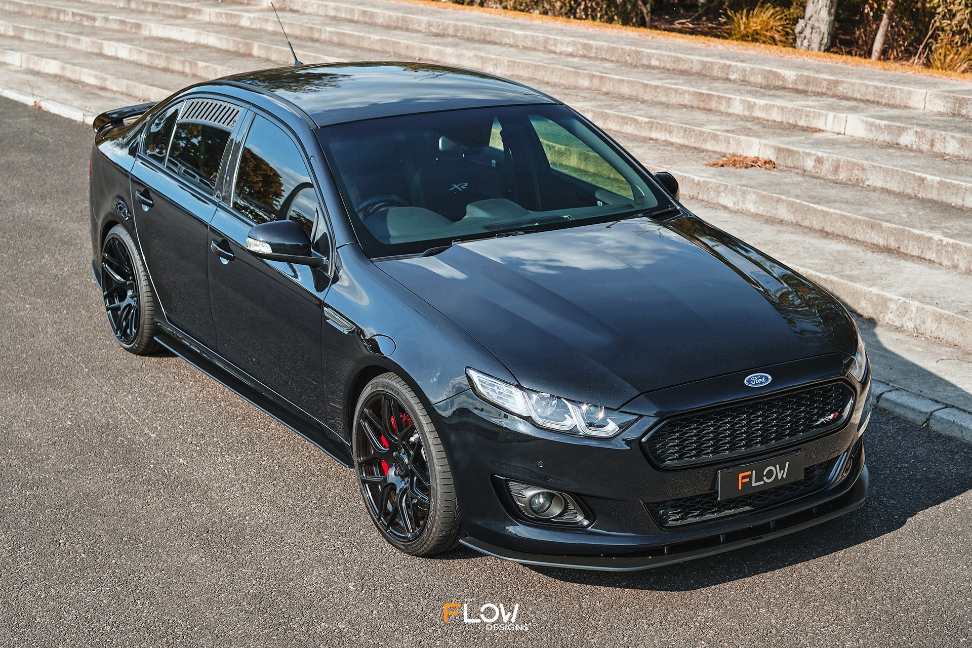 Flow Designs Falcon FGX Side Skirt Splitters (TEXTURED: Pair) - iilumolab