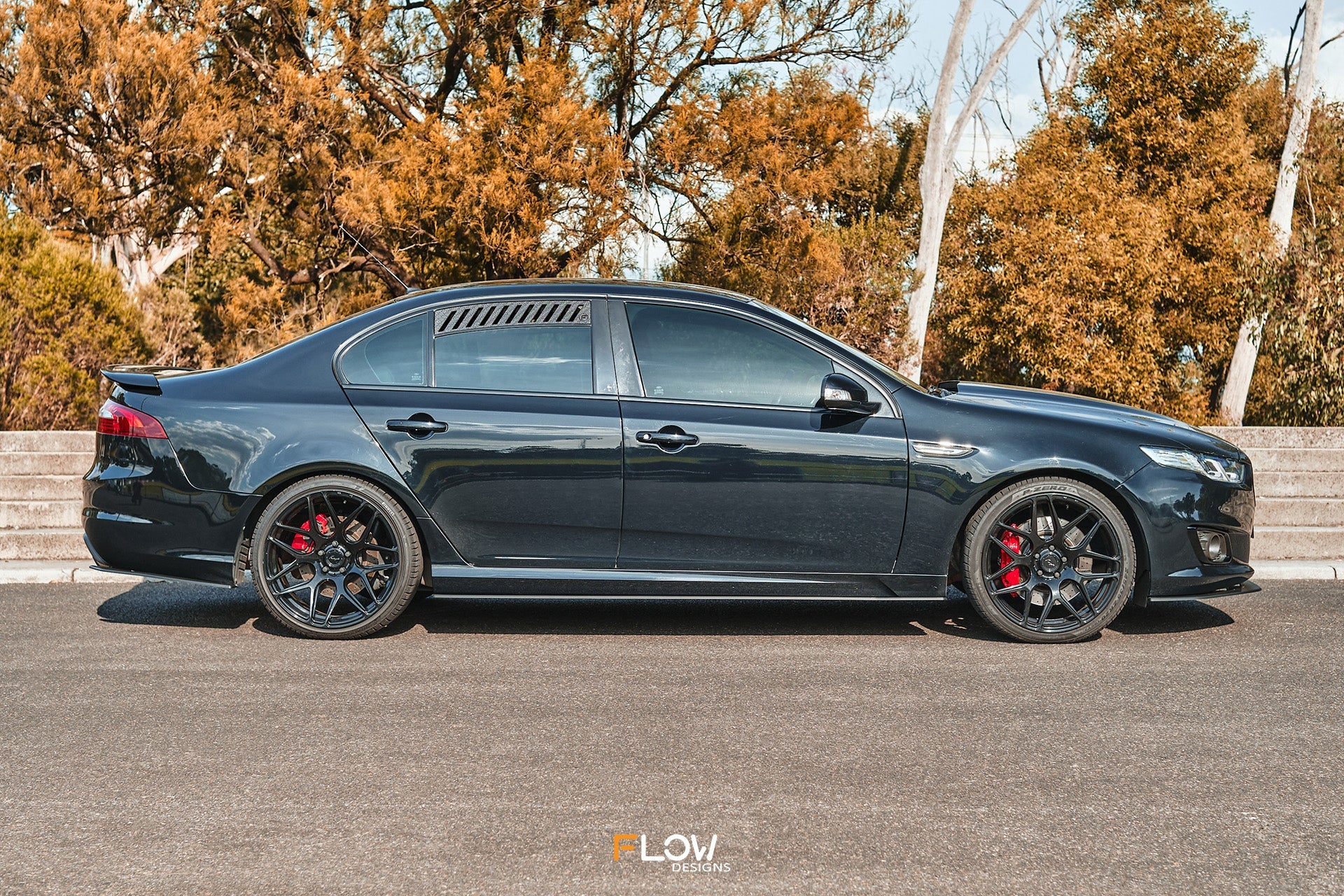 Flow Designs Falcon FGX Side Skirt Splitters (GLOSS: Pair) - iilumolab