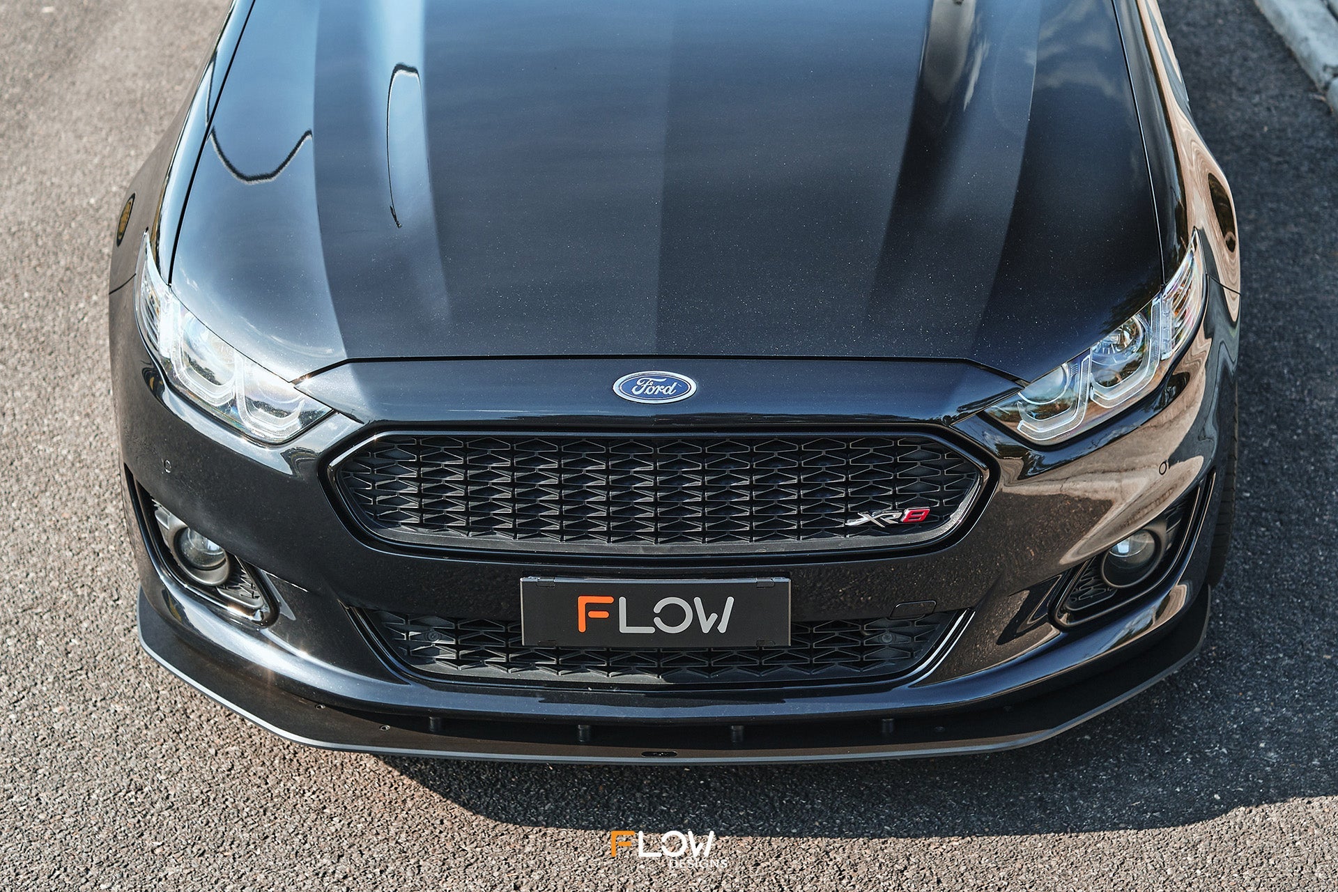 Flow Designs Falcon FGX Front Lip Splitter (TEXTURED) - iilumolab