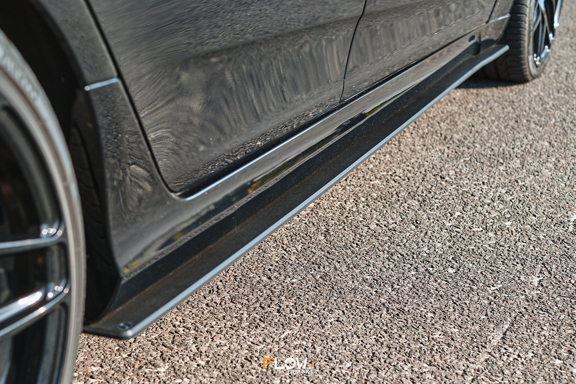 Flow Designs Falcon FGX Side Skirt Splitters (TEXTURED: Pair) - iilumolab