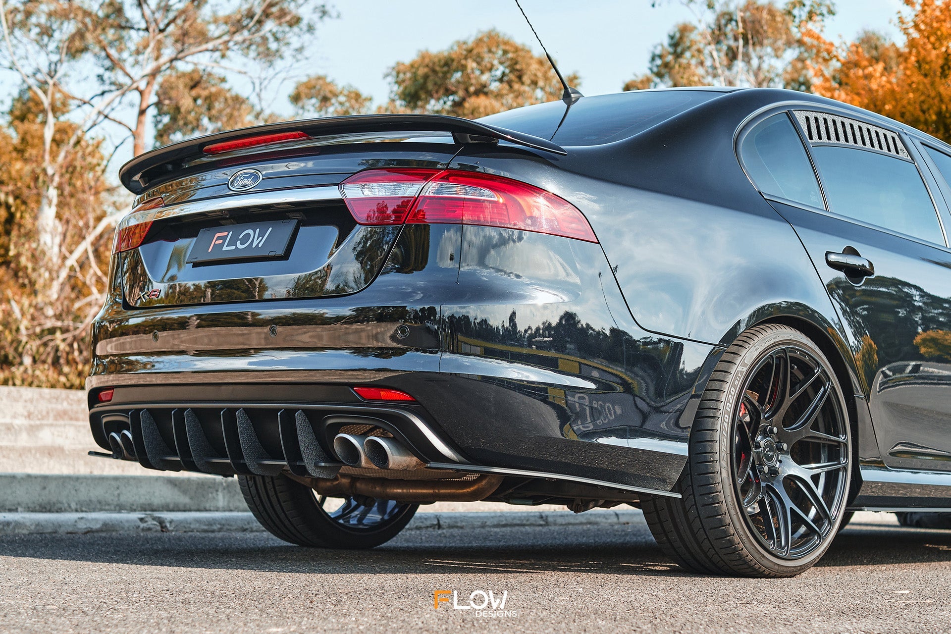 Flow Designs Falcon FGX Flow-Lock Rear Diffuser (TEXTURED)
