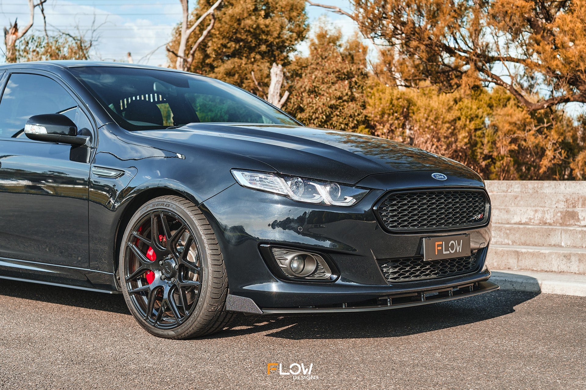 Flow Designs Falcon FGX Front Lip Splitter Winglets (Pair)