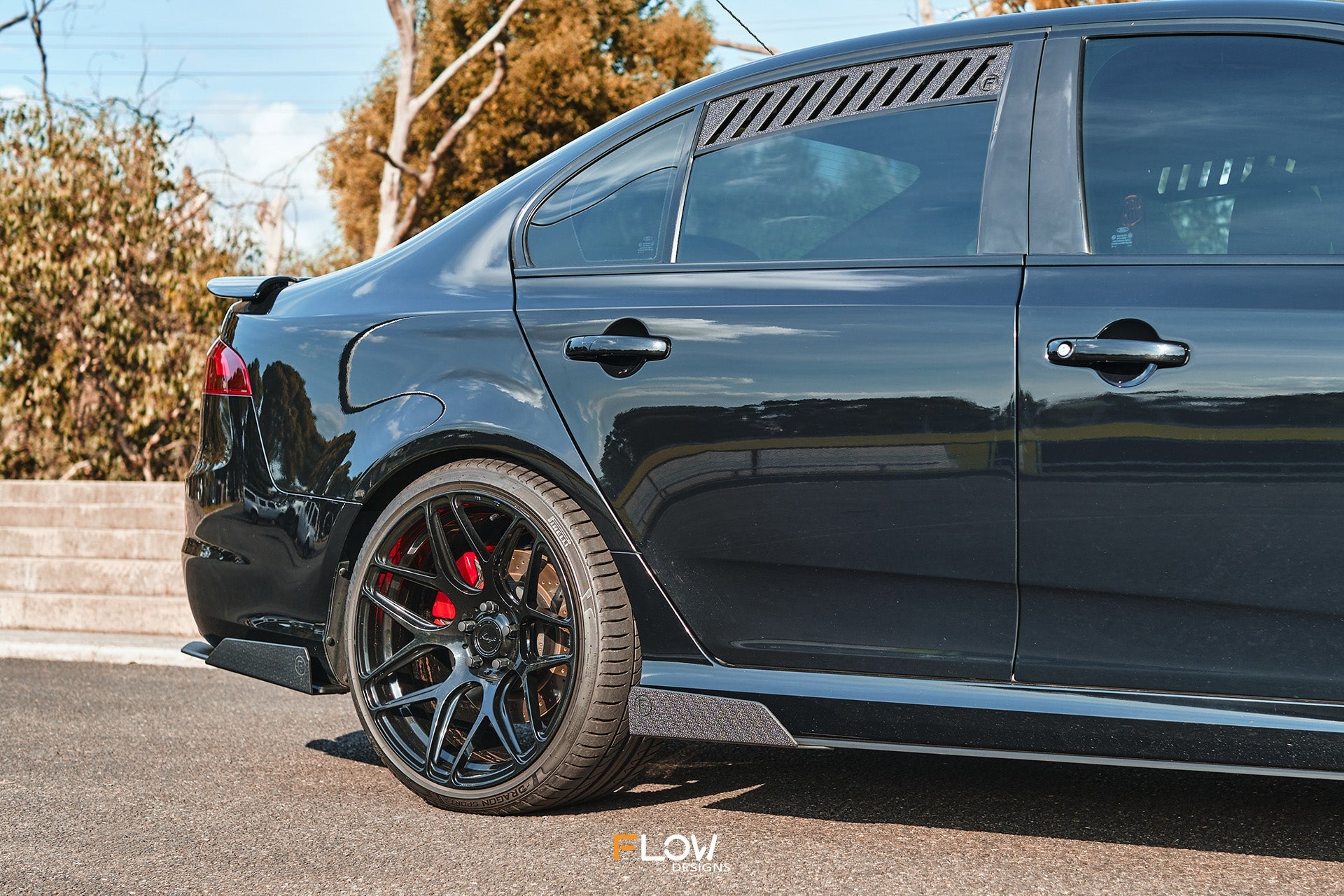 Flow Designs Falcon FGX Side Skirt Splitters (GLOSS: Pair) - iilumolab