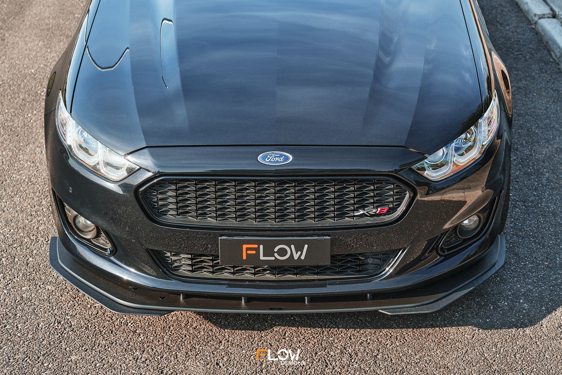 Flow Designs Falcon FGX Front Lip Splitter (TEXTURED) - iilumolab