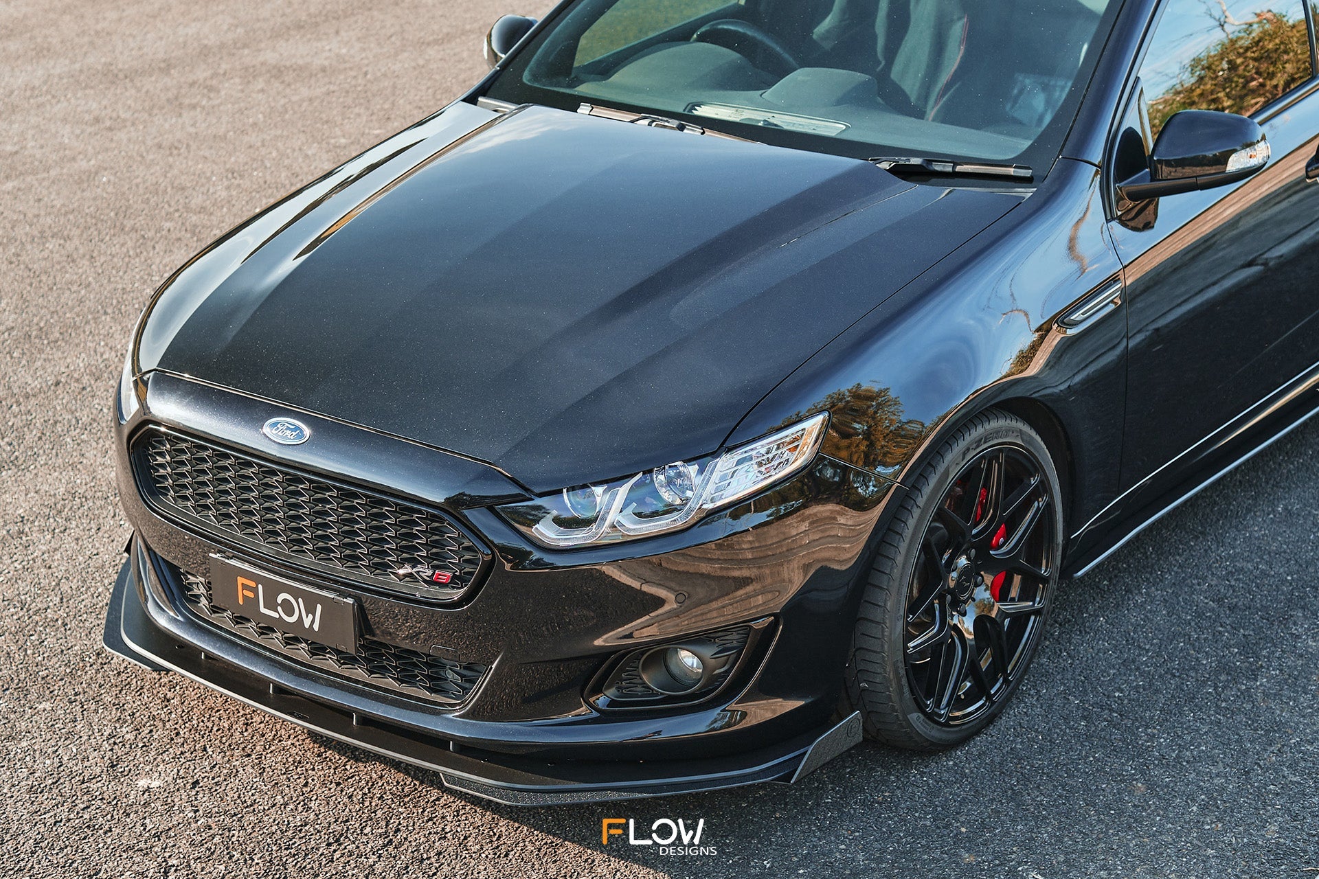 Flow Designs Falcon FGX Front Lip Splitter (TEXTURED) - iilumolab