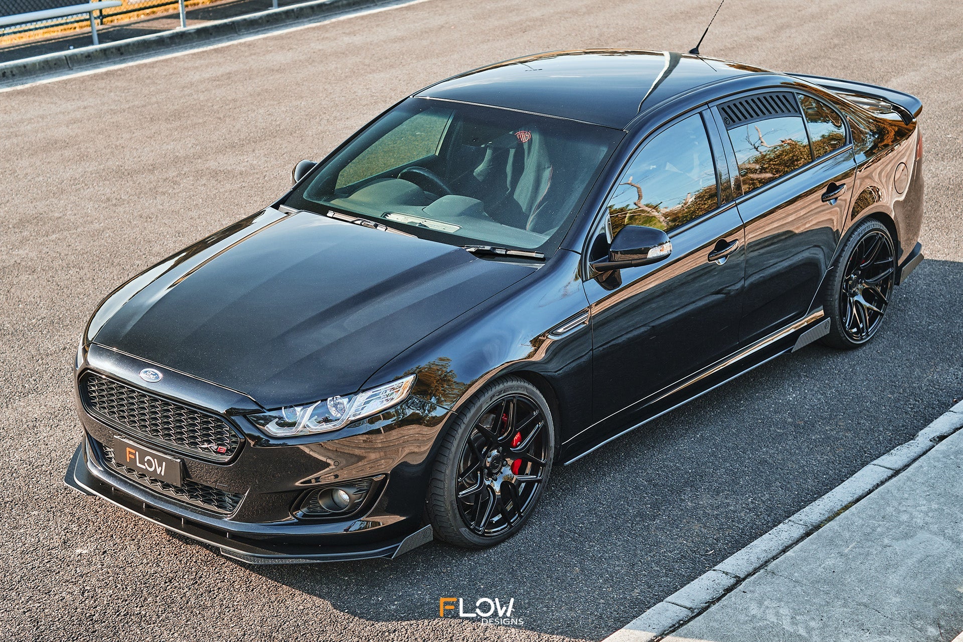 Flow Designs Falcon FGX Front Lip Splitter Extensions (Pair)