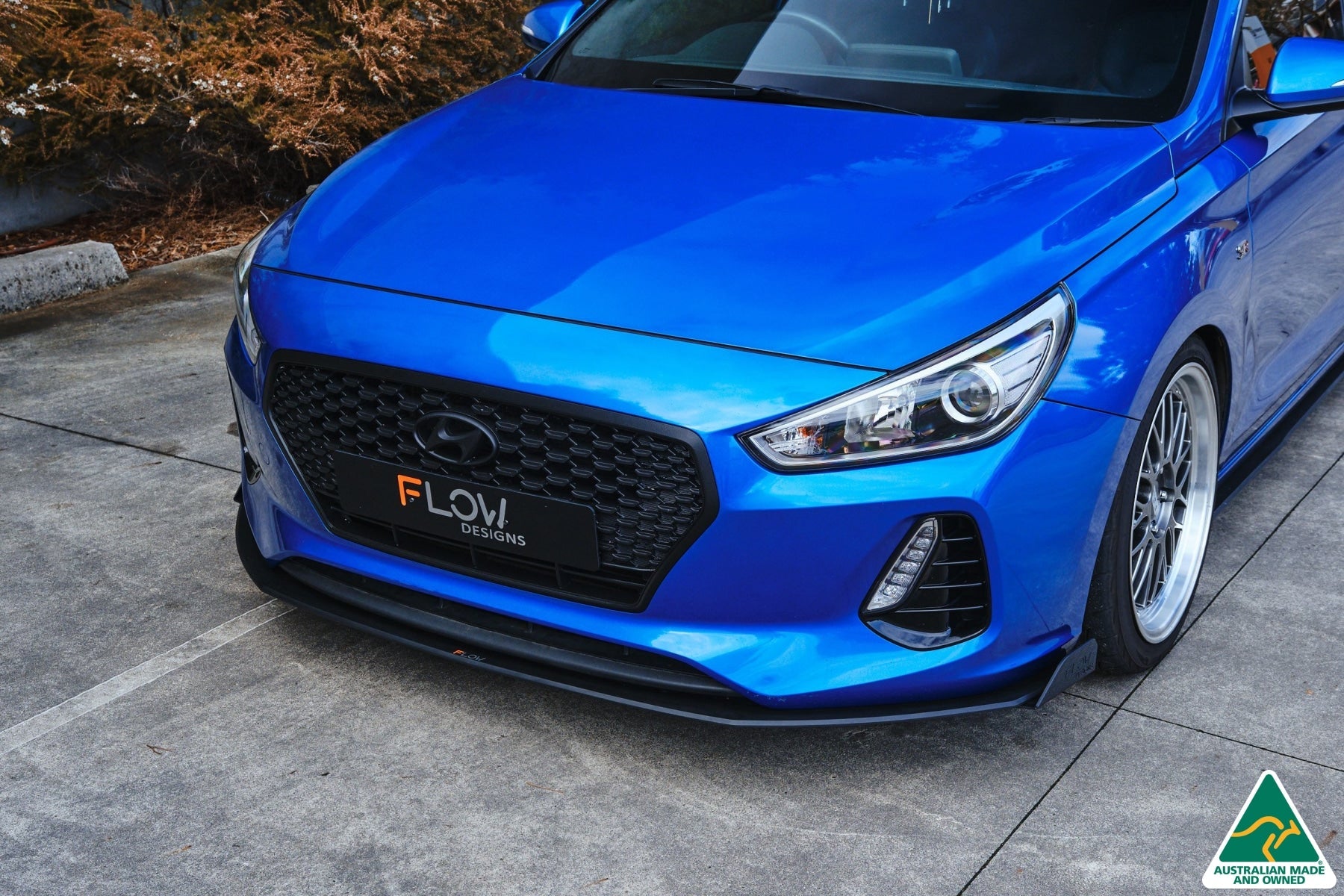 Flow Designs i30 SR Hatch (2017-2018) Front Lip Splitter Winglets (Pair) - iilumolab