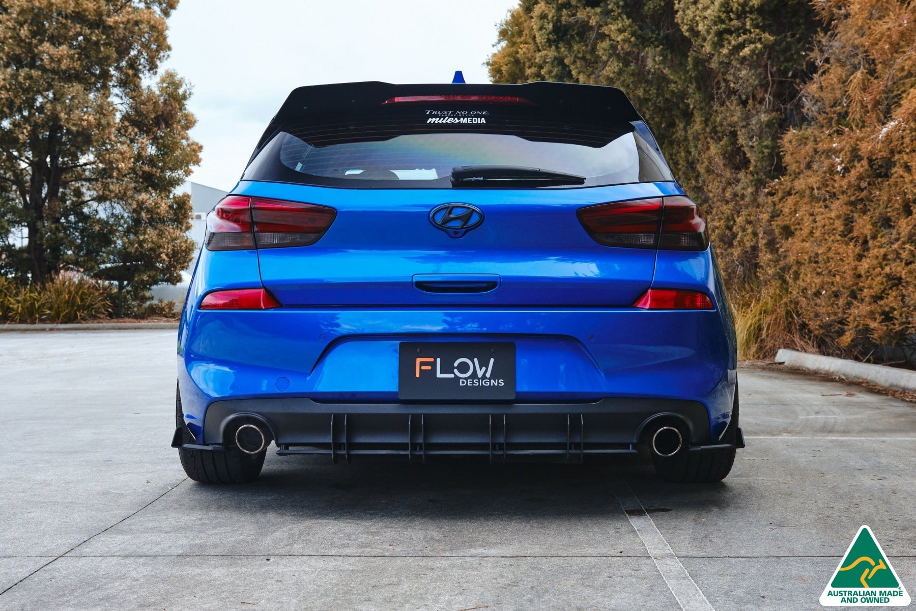 Flow Designs i30 SR Hatch (2017-2018) Flow-Lock Rear Diffuser
