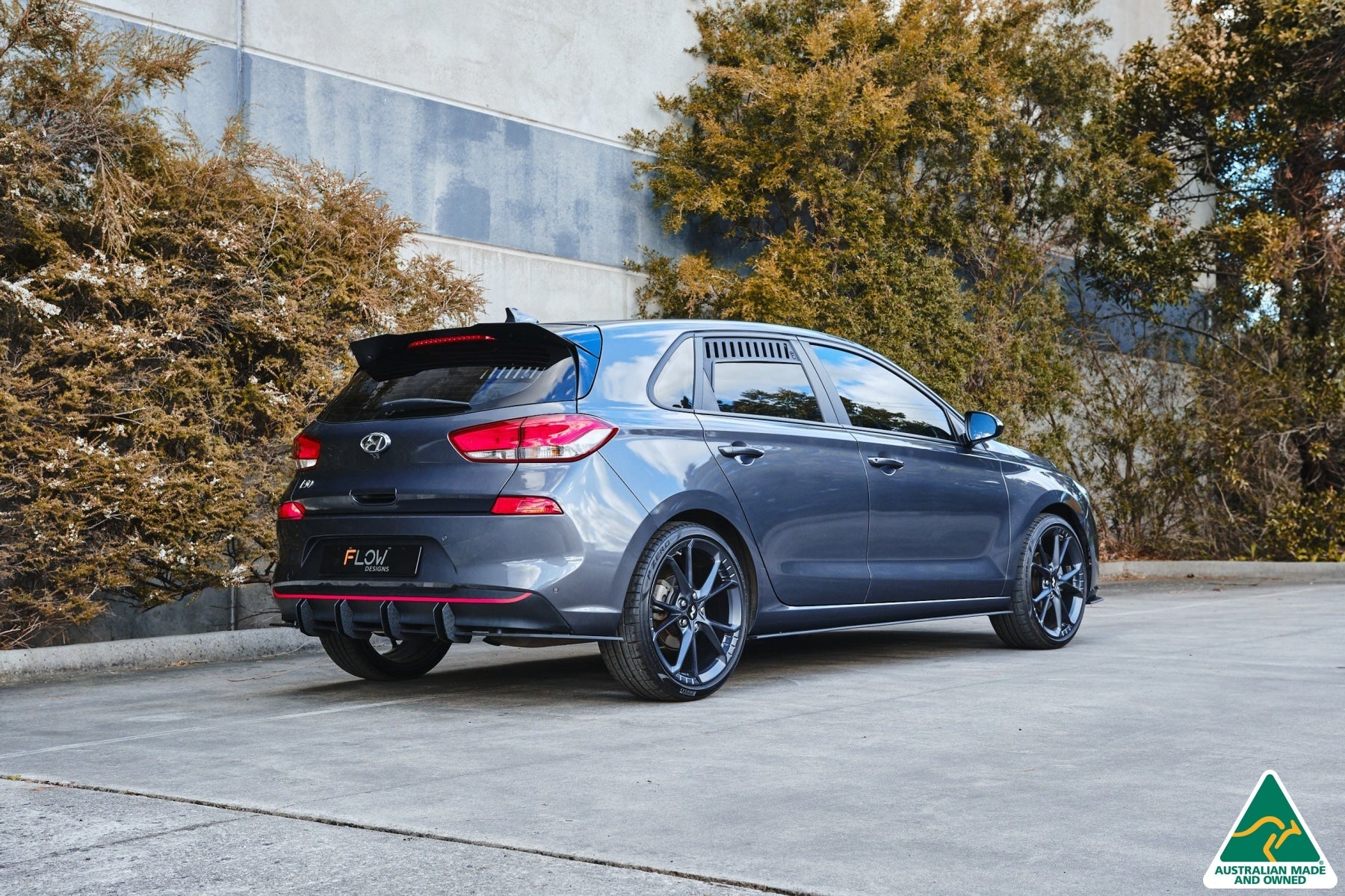 Flow Designs i30 Hatch PD1, PD2 2018-2020 Flow-Lock Rear Diffuser