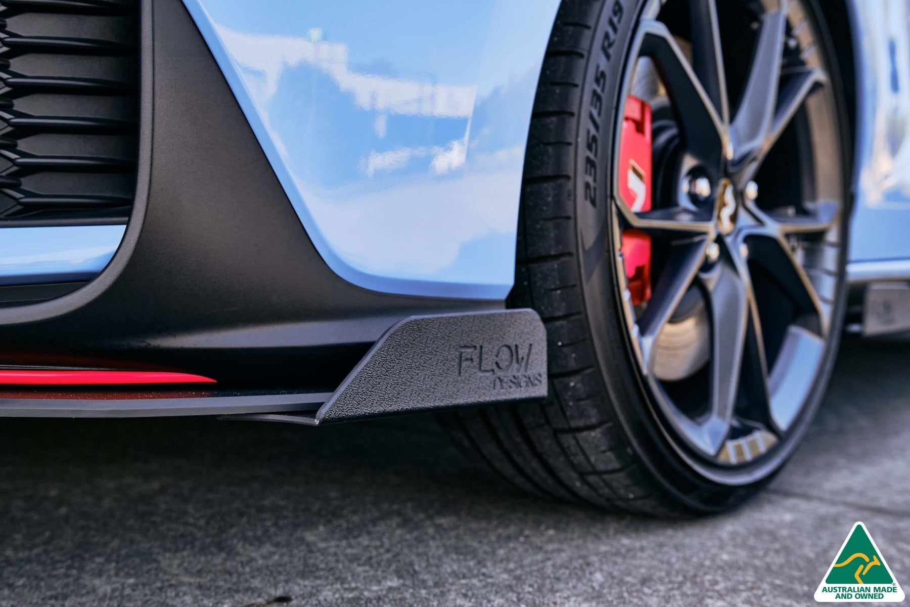 Flow Designs i30N Hatch PD FL 2021 Front Lip Splitter Winglets (Pair) - iilumolab