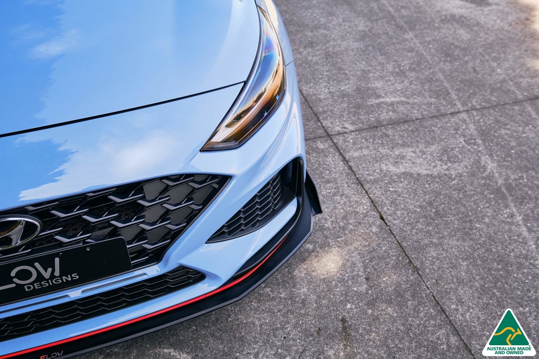 Flow Designs i30N Hatch PD FL 2021 Front Lip Splitter Winglets (Pair) - iilumolab