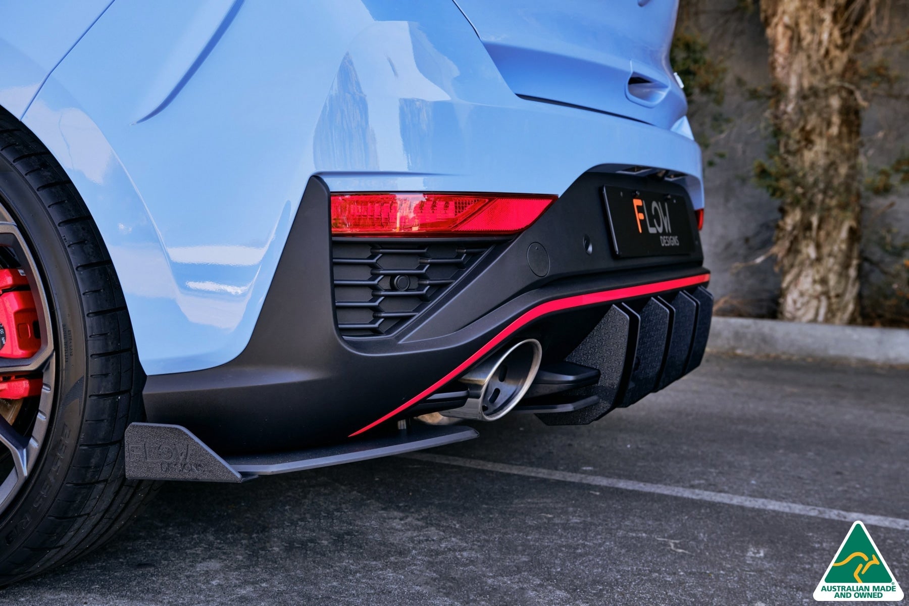 Flow Designs i30N Hatch PD FL 2021 Rear Spat Winglets (Pair) - iilumolab