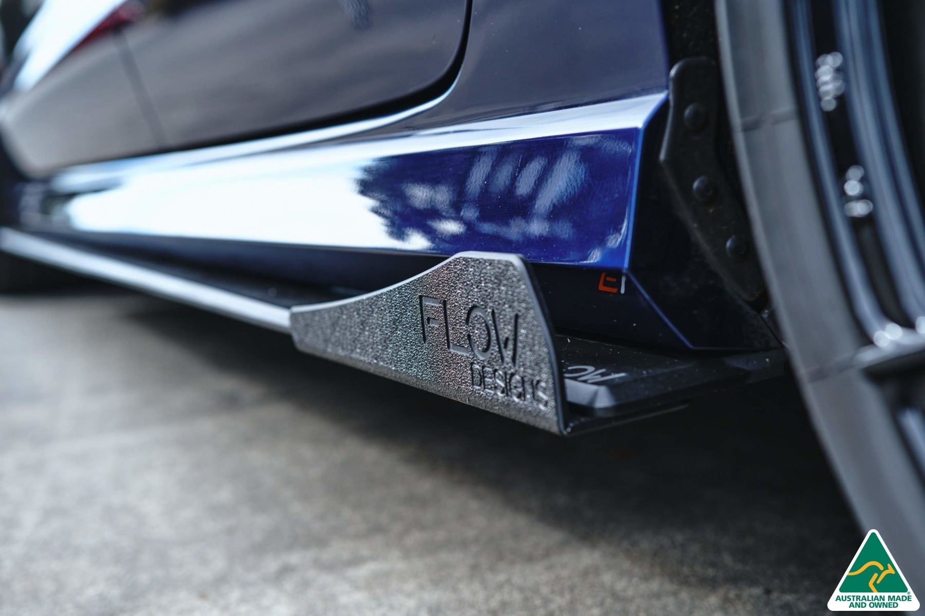 Flow Designs S3 8V Sedan FL Side Skirt Splitter Winglets (Pair) - iilumolab