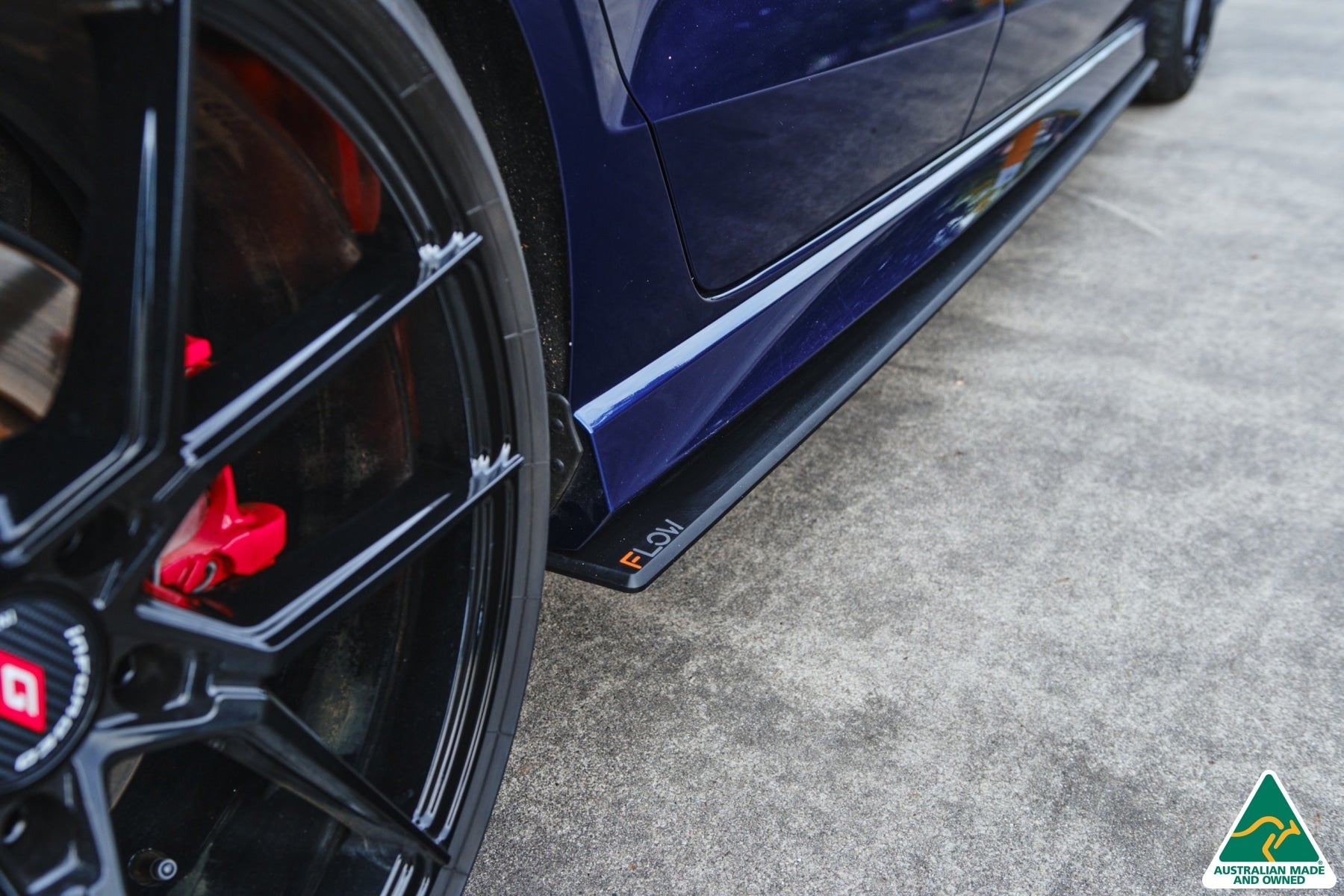 Flow Designs S3 8V Sedan Facelift Side Skirt Splitters (Pair) - iilumolab