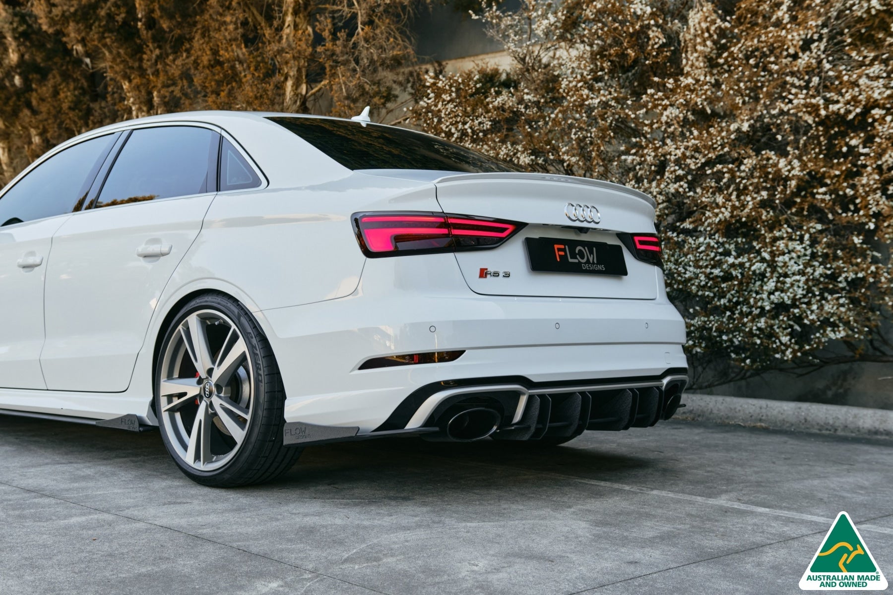 Flow Designs RS3 8V Sedan Facelift Rear Spat Winglets (Pair) - iilumolab