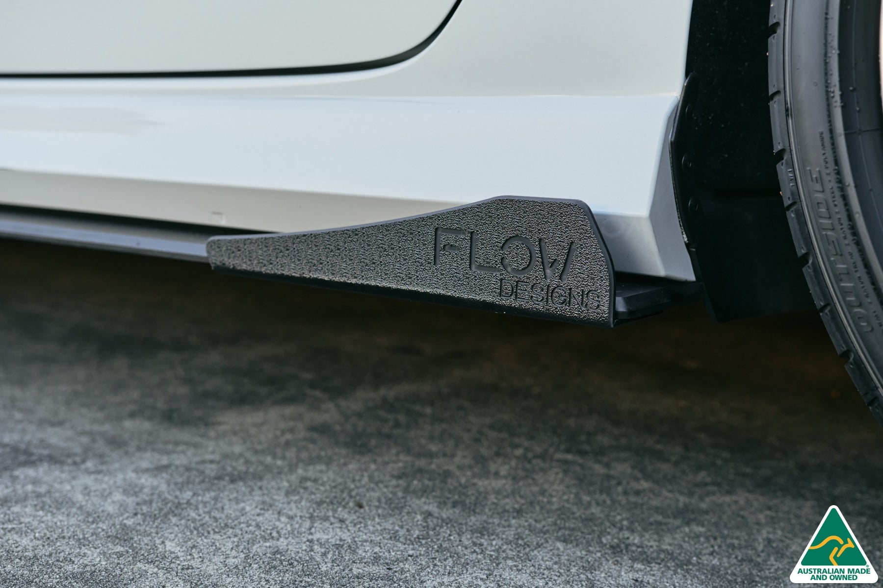 Flow Designs RS3 8V Sedan Facelift Side Skirt Splitters (Pair) - iilumolab