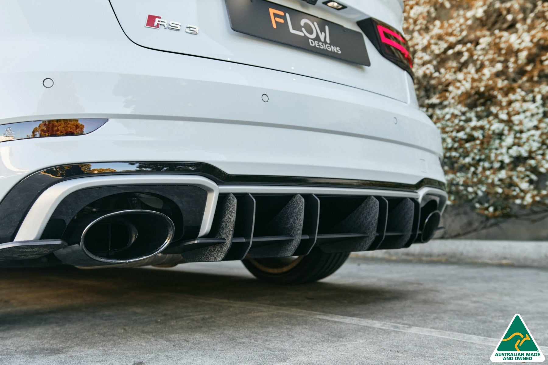 Flow Designs RS3 8V Sedan Facelift Flow-Lock Rear Diffuser - iilumolab