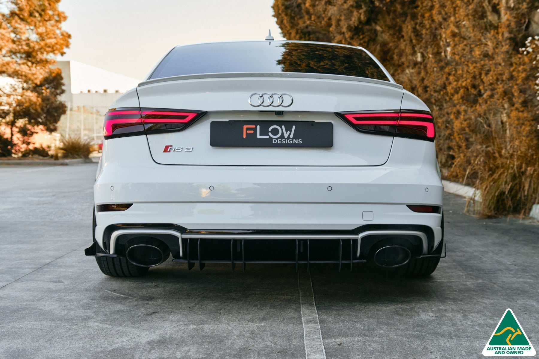 Flow Designs RS3 8V Sedan Facelift Flow-Lock Rear Diffuser - iilumolab