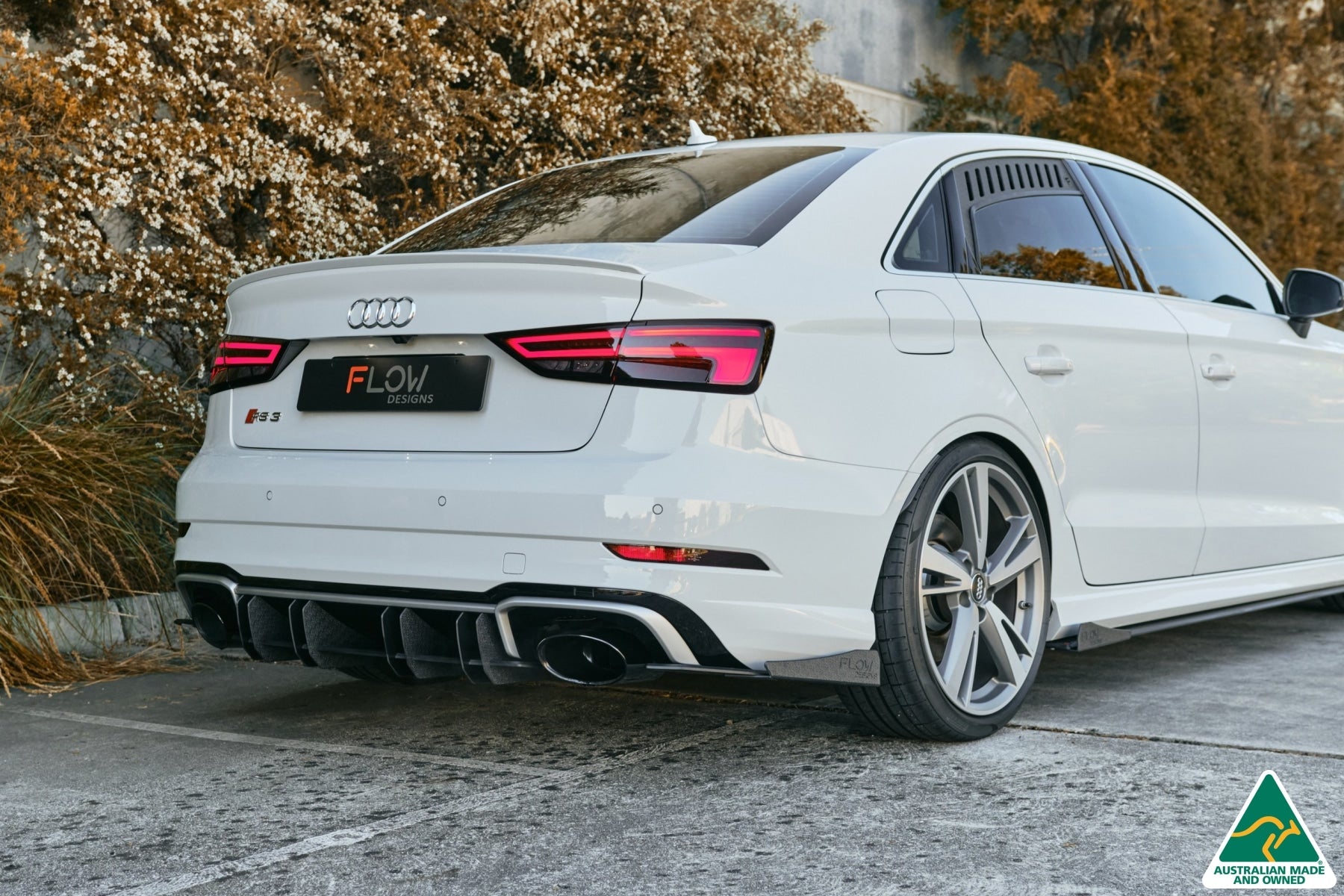 Flow Designs RS3 8V Sedan Facelift Rear Spat Winglets (Pair) - iilumolab