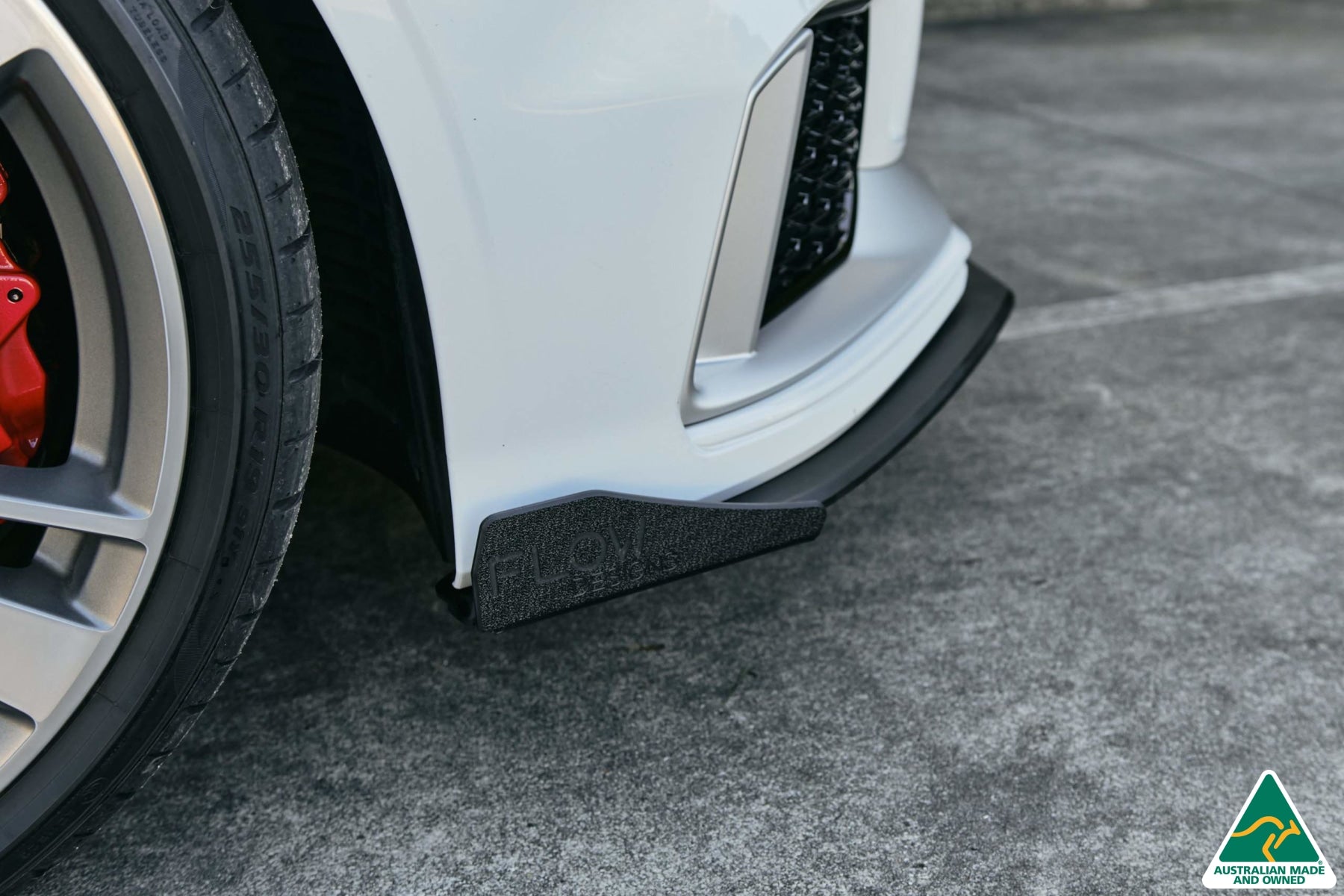 Flow Designs RS3 8V Sedan Facelift Front Lip Splitter Winglets (Pair) - iilumolab