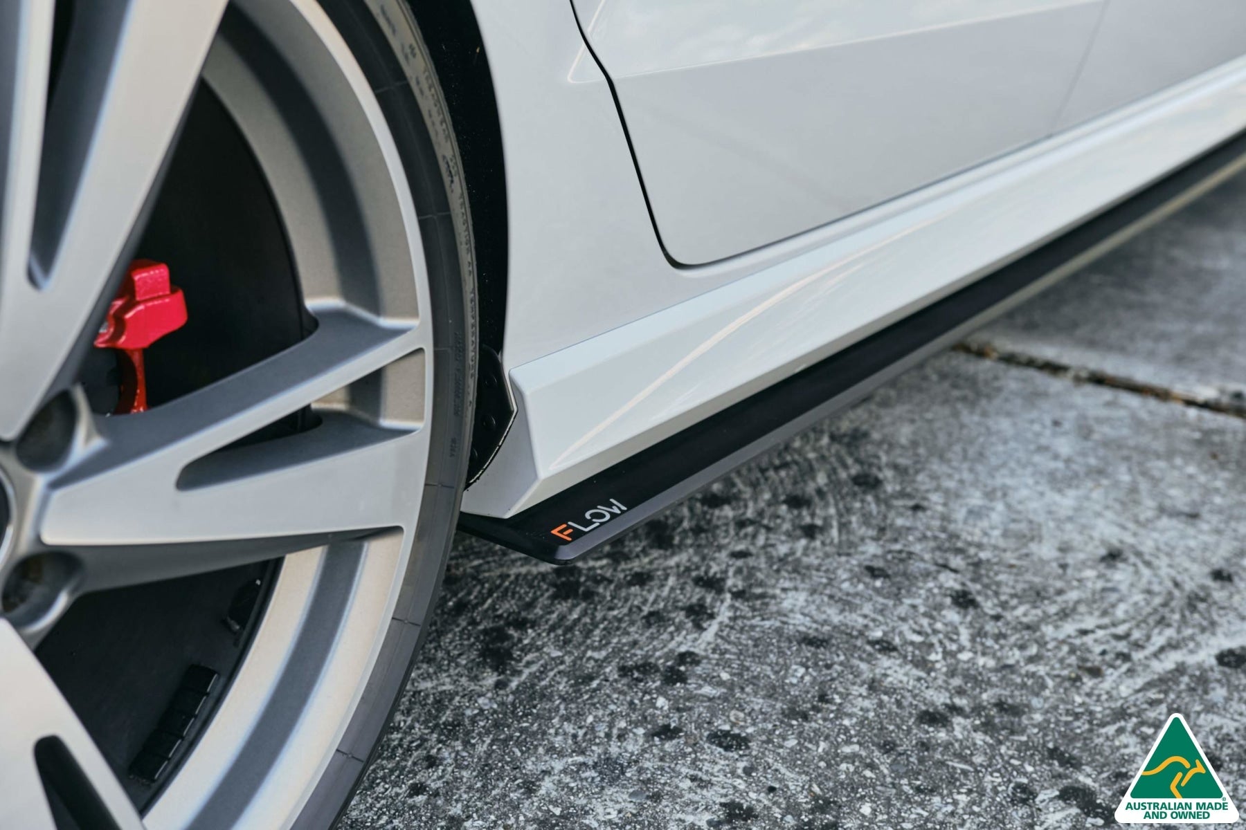 Flow Designs RS3 8V Sedan Facelift Side Skirt Splitters (Pair) - iilumolab