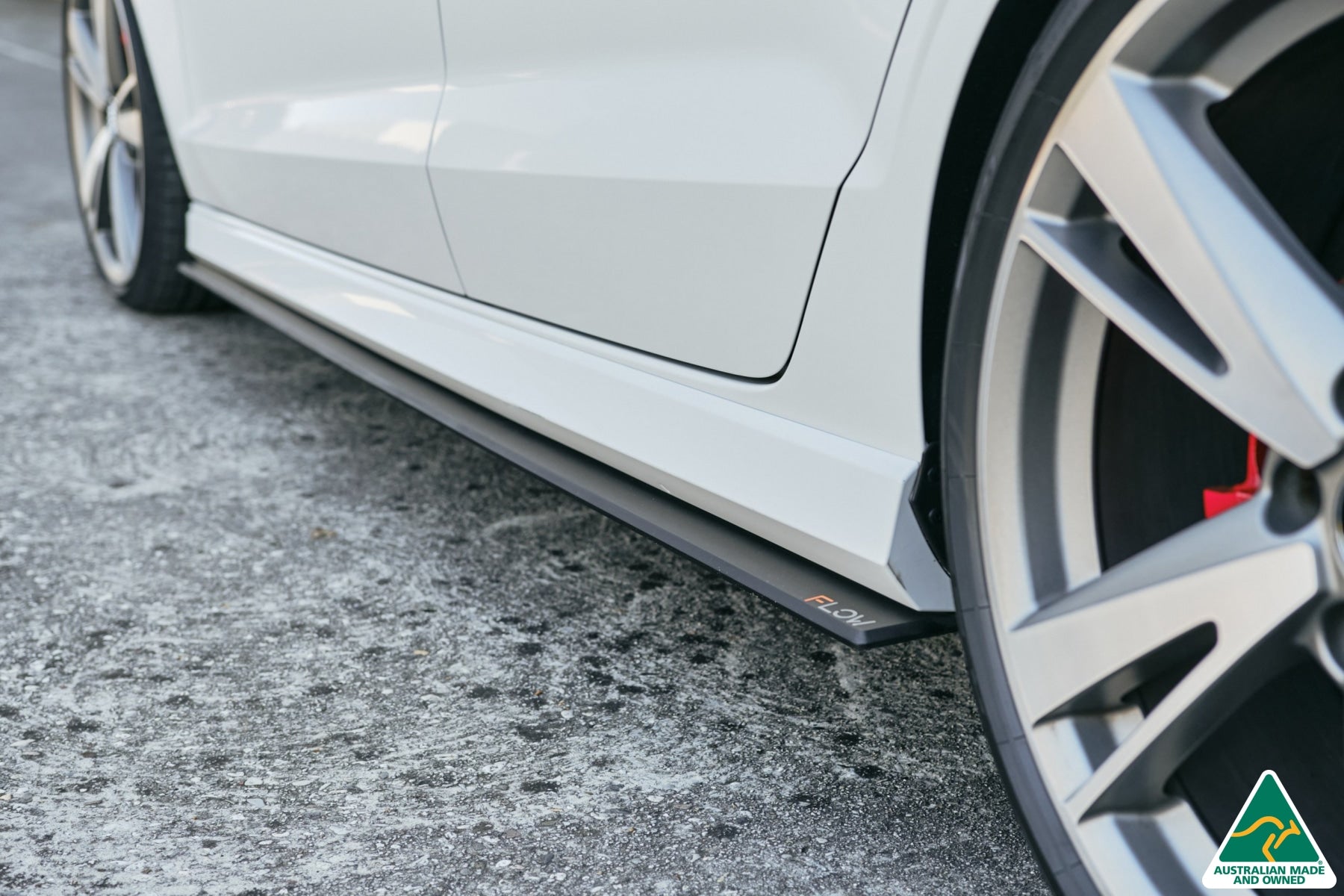 Flow Designs RS3 8V Sedan Facelift Side Skirt Splitters (Pair) - iilumolab