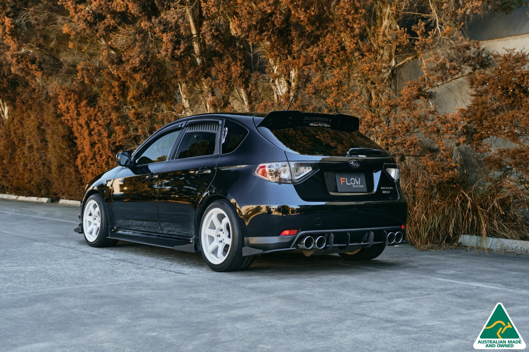Flow Designs Impreza WRX/RS G3 Hatch PFL Rear Spat Winglets (Pair) - iilumolab