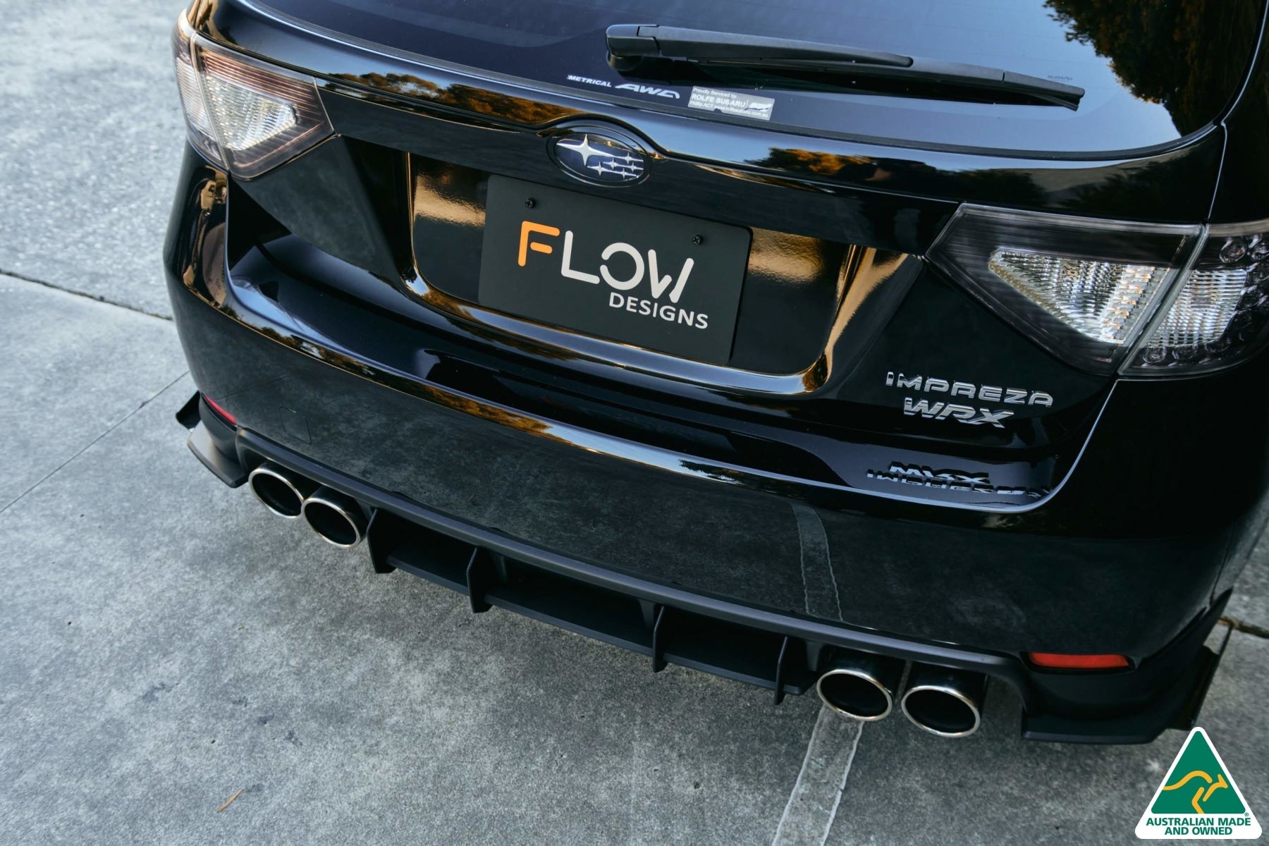 Flow Designs Impreza WRX/RS G3 Hatch PFL Rear Spats (Pair) - iilumolab