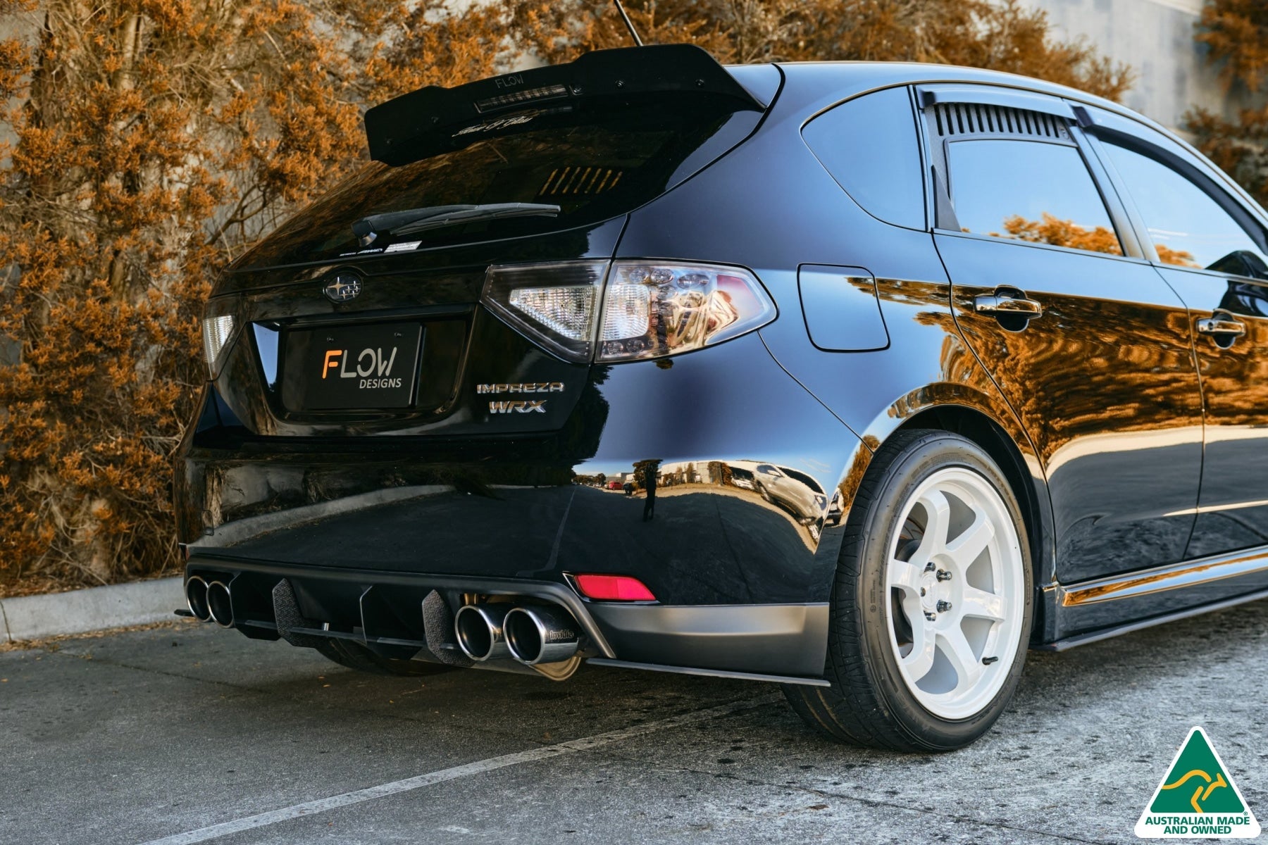 Flow Designs Impreza WRX/RS G3 Hatch PFL Flow-Lock Rear Diffuser - iilumolab