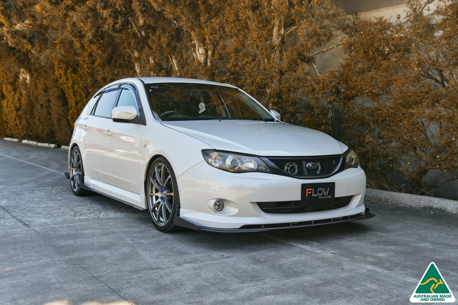 Flow Designs Impreza WRX/RS G3 Hatch PFL Front Lip Splitter Winglets (Pair) - iilumolab