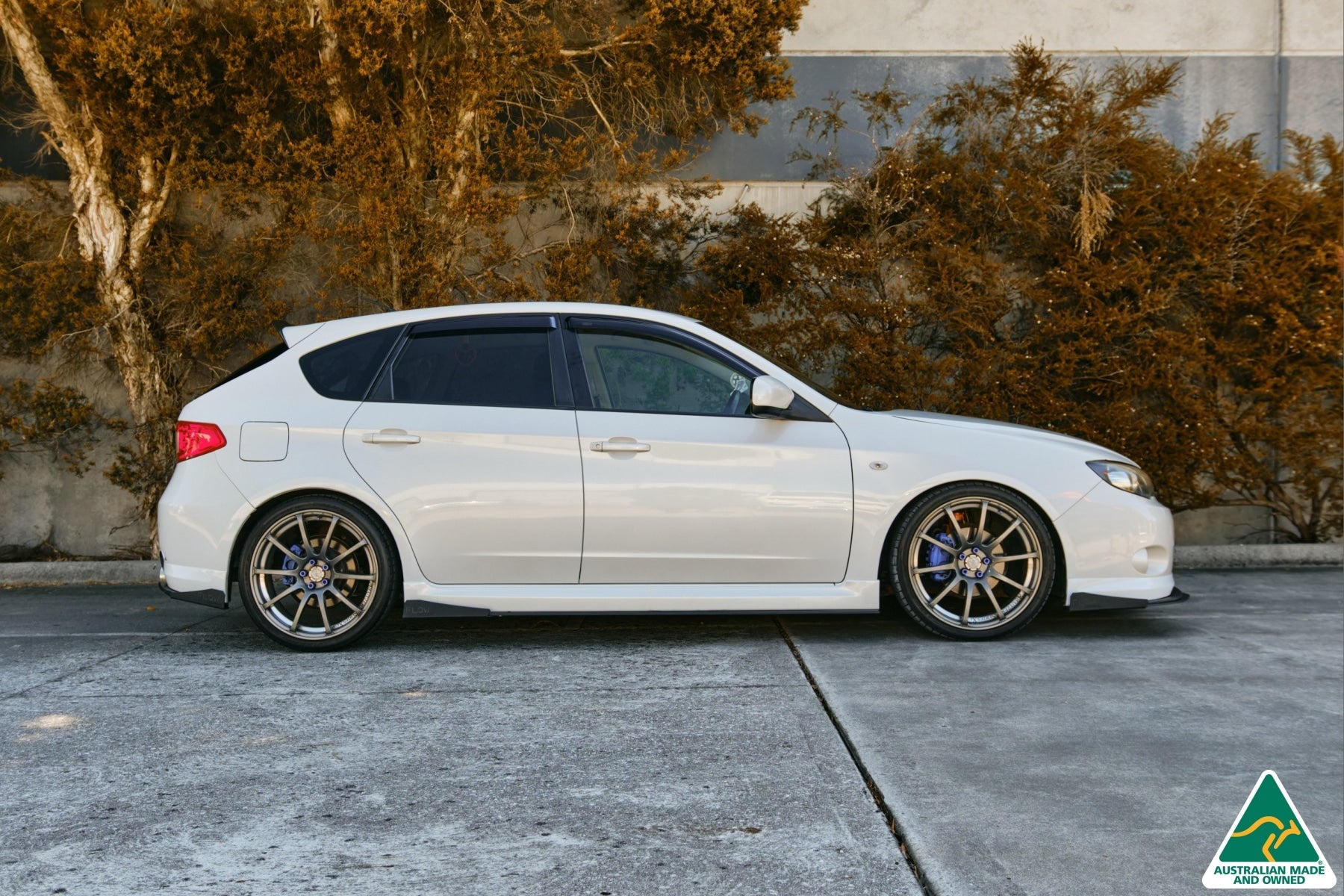 Flow Designs Impreza WRX/RS G3 Hatch PFL Side Skirt Splitters (Pair) - iilumolab