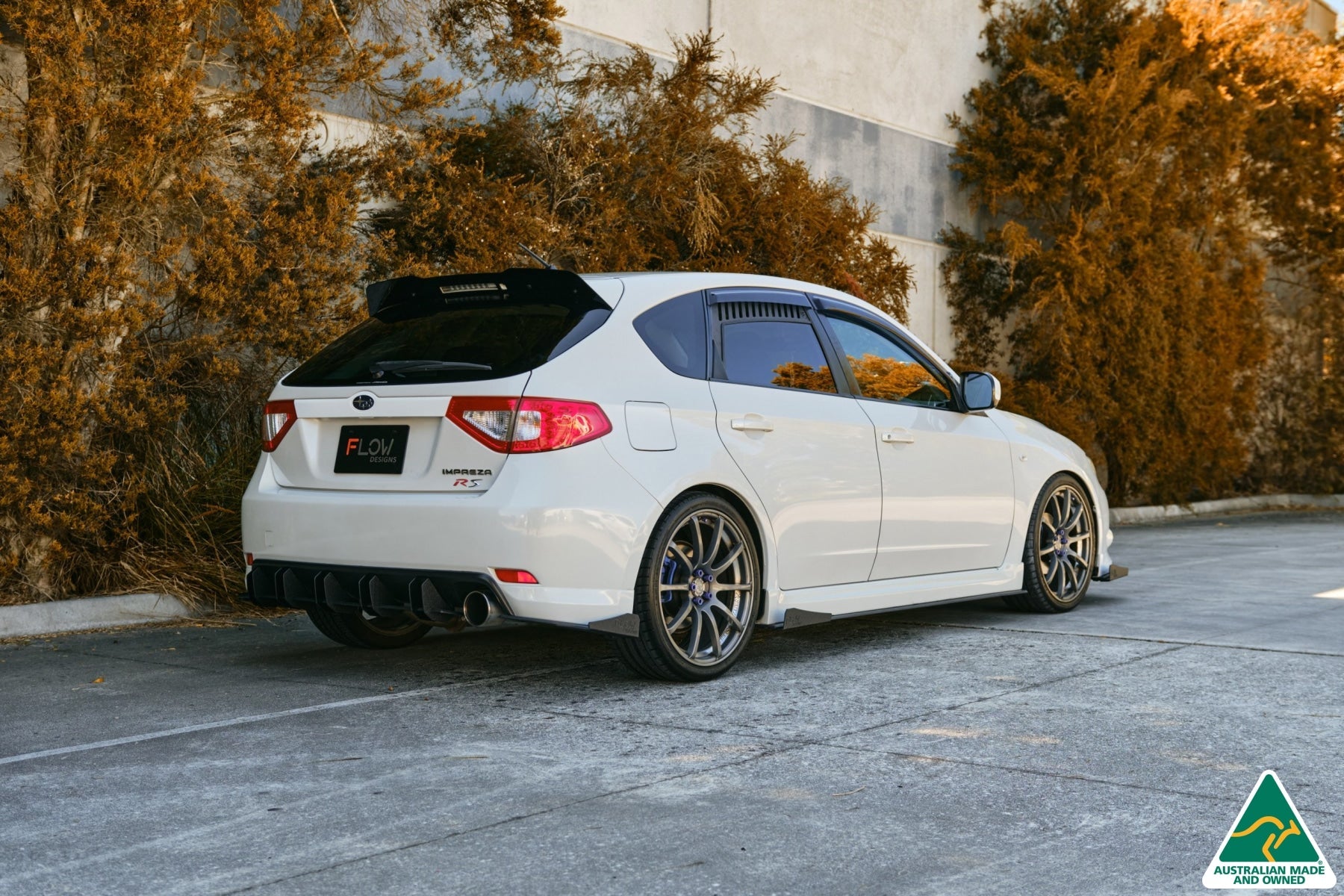 Flow Designs Impreza WRX/RS G3 Hatch PFL Rear Spat Winglets (Pair) - iilumolab