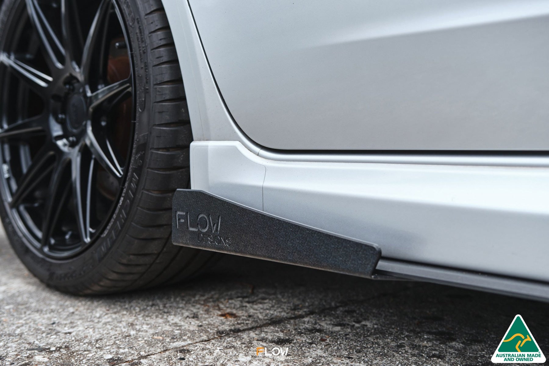 Flow Designs Impreza WRX/RS G3 Sedan PFL Side Skirt Splitter Winglets (Pair) - iilumolab