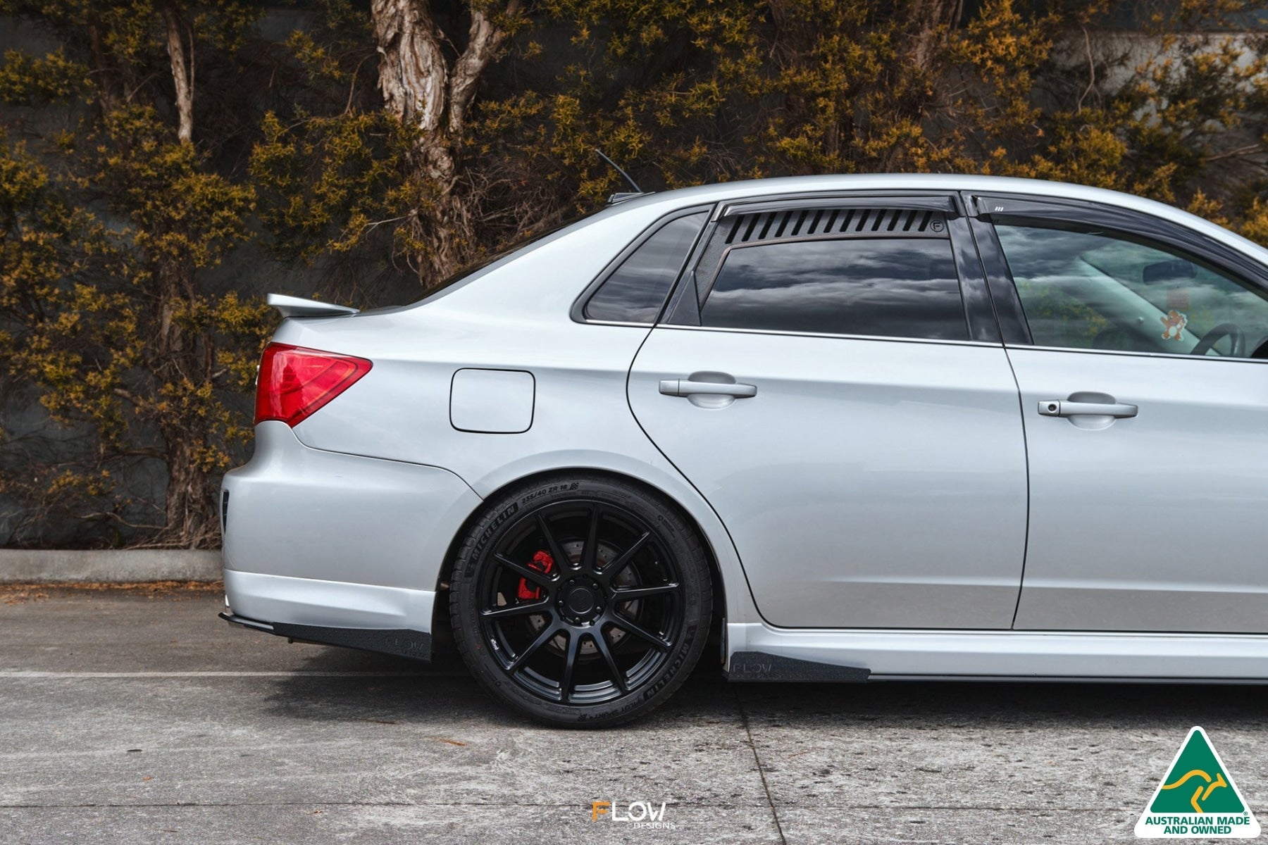 Flow Designs Impreza WRX/RS G3 Sedan PFL Side Skirt Splitter Winglets (Pair) - iilumolab