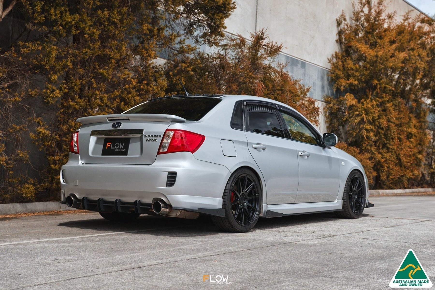 Flow Designs Impreza WRX/RS G3 Sedan PFL Rear Spat Winglets (Pair) - iilumolab