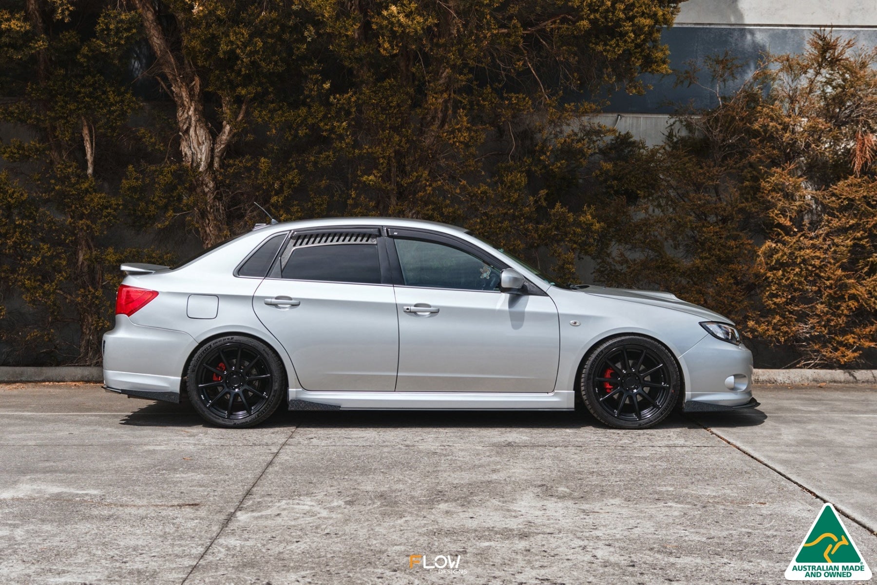 Flow Designs Impreza WRX/RS G3 Sedan PFL Side Skirt Splitter Winglets (Pair) - iilumolab