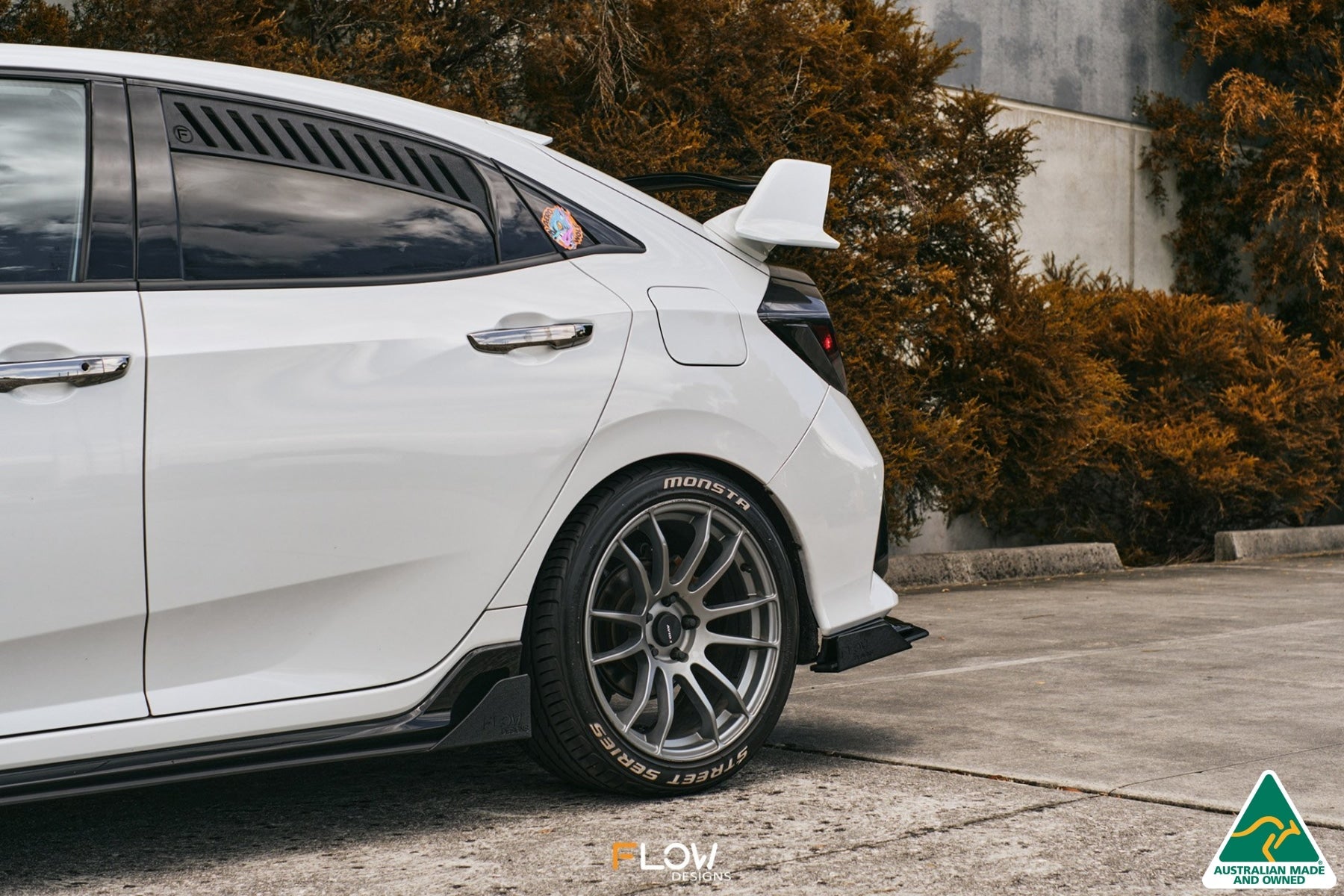 Flow Designs FK4/FK7 Civic RS Hatch PFL Side Skirt Splitter Winglets (Pair) - iilumolab
