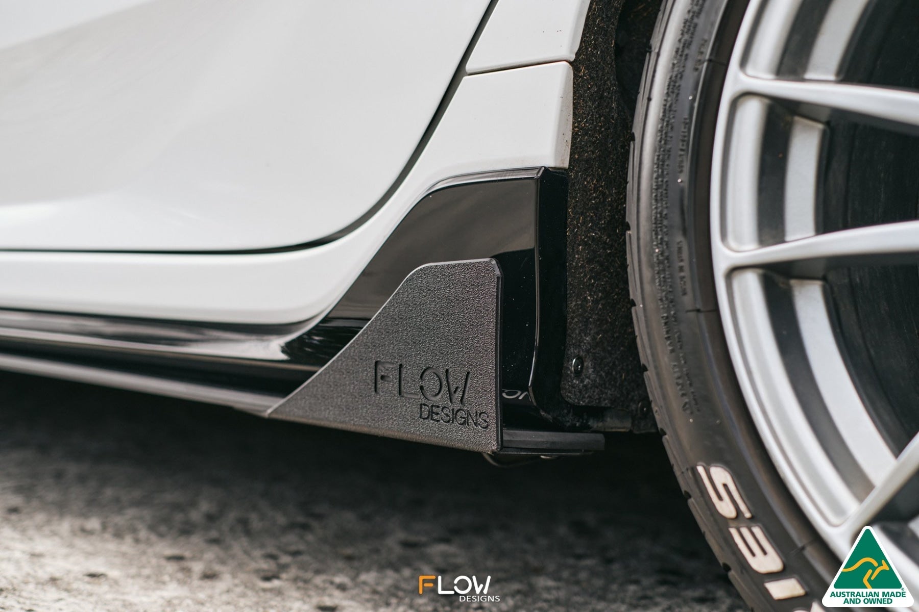 Flow Designs FK4/FK7 Civic RS Hatch PFL Side Skirt Splitter Winglets (Pair) - iilumolab