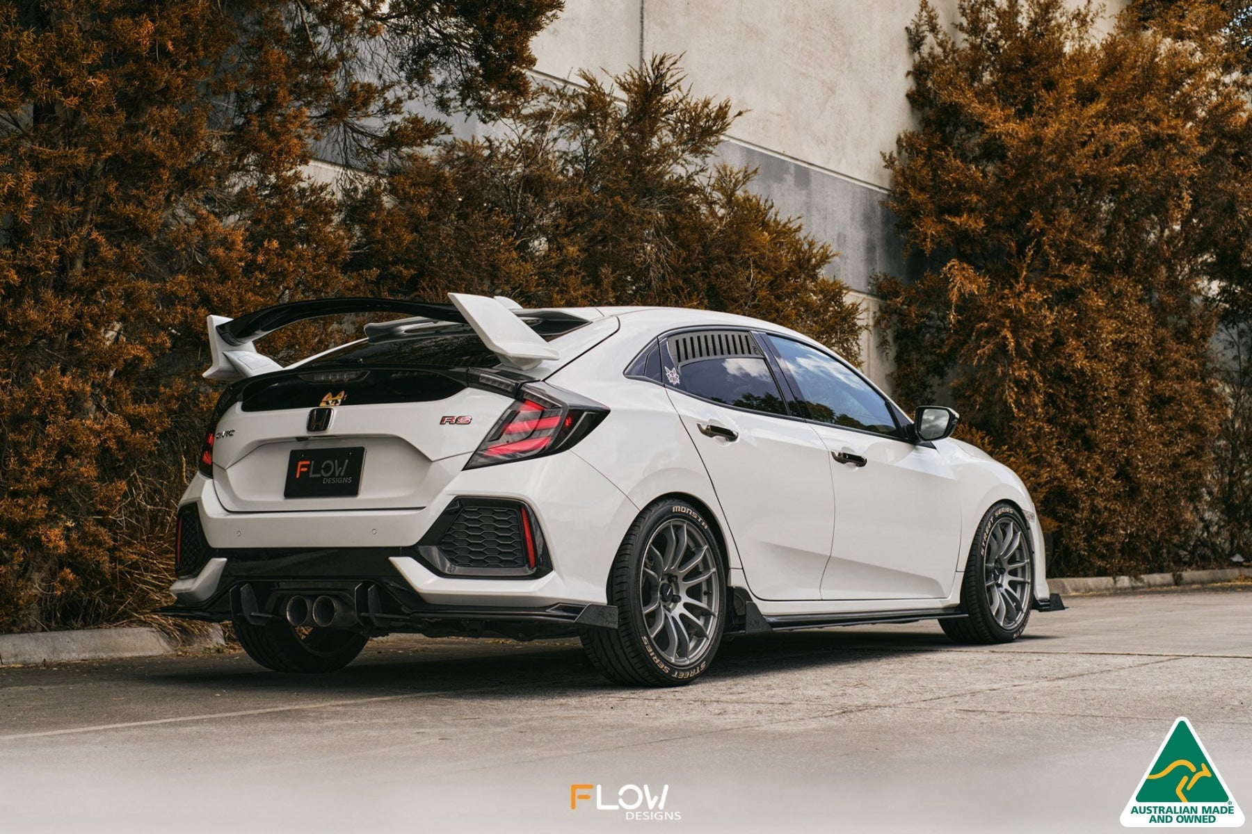 Flow Designs FK4/FK7 Civic RS Hatch PFL Rear Spat Winglets (Pair) - iilumolab