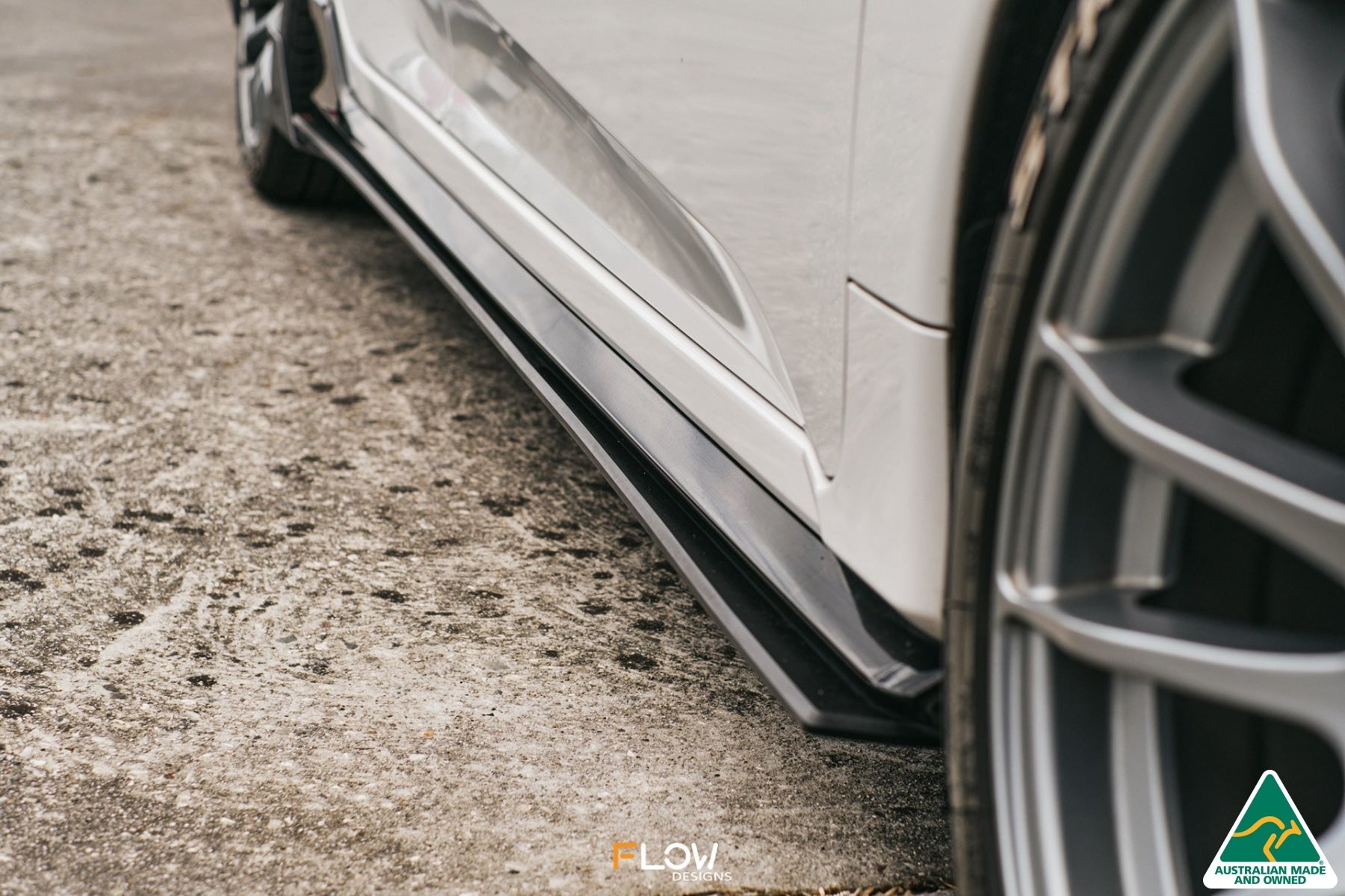 Flow Designs FK4/FK7 Civic RS Hatch PFL Side Skirt Splitters (Pair) - iilumolab