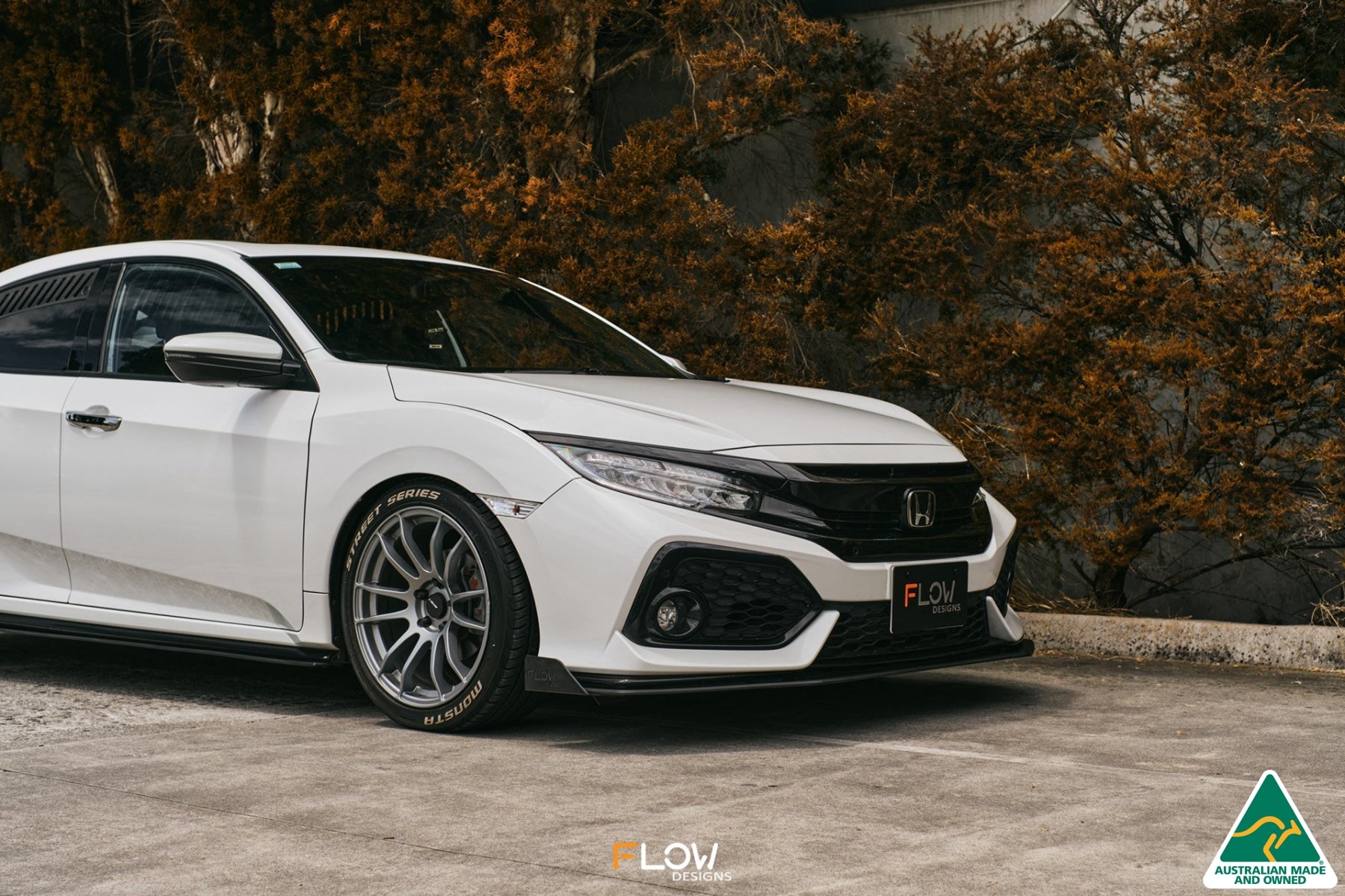 Flow Designs FK4/FK7 Civic RS Hatch PFL Front Lip Splitter Winglets (Pair) - iilumolab
