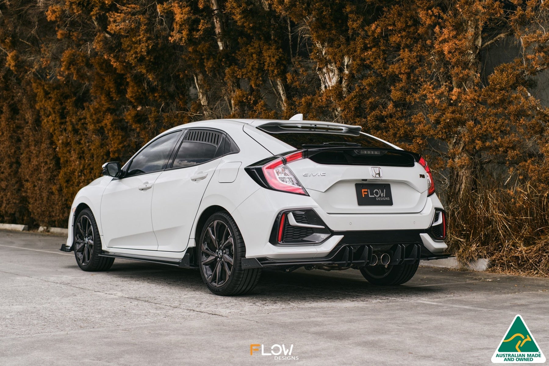 Flow Designs FK4/FK7 Civic RS Hatch FL Flow-Lock Rear Diffuser - iilumolab