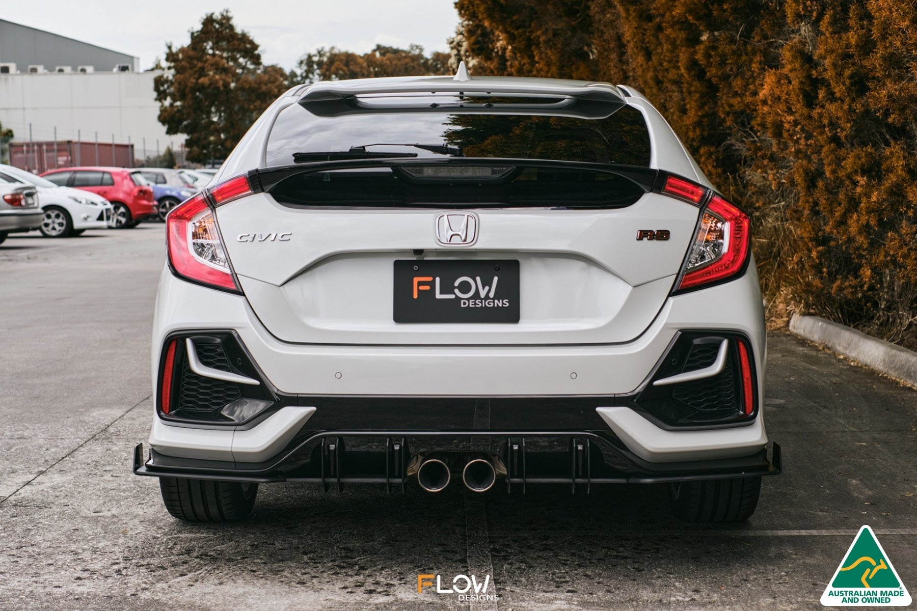 Flow Designs FK4/FK7 Civic RS Hatch FL Flow-Lock Rear Diffuser - iilumolab