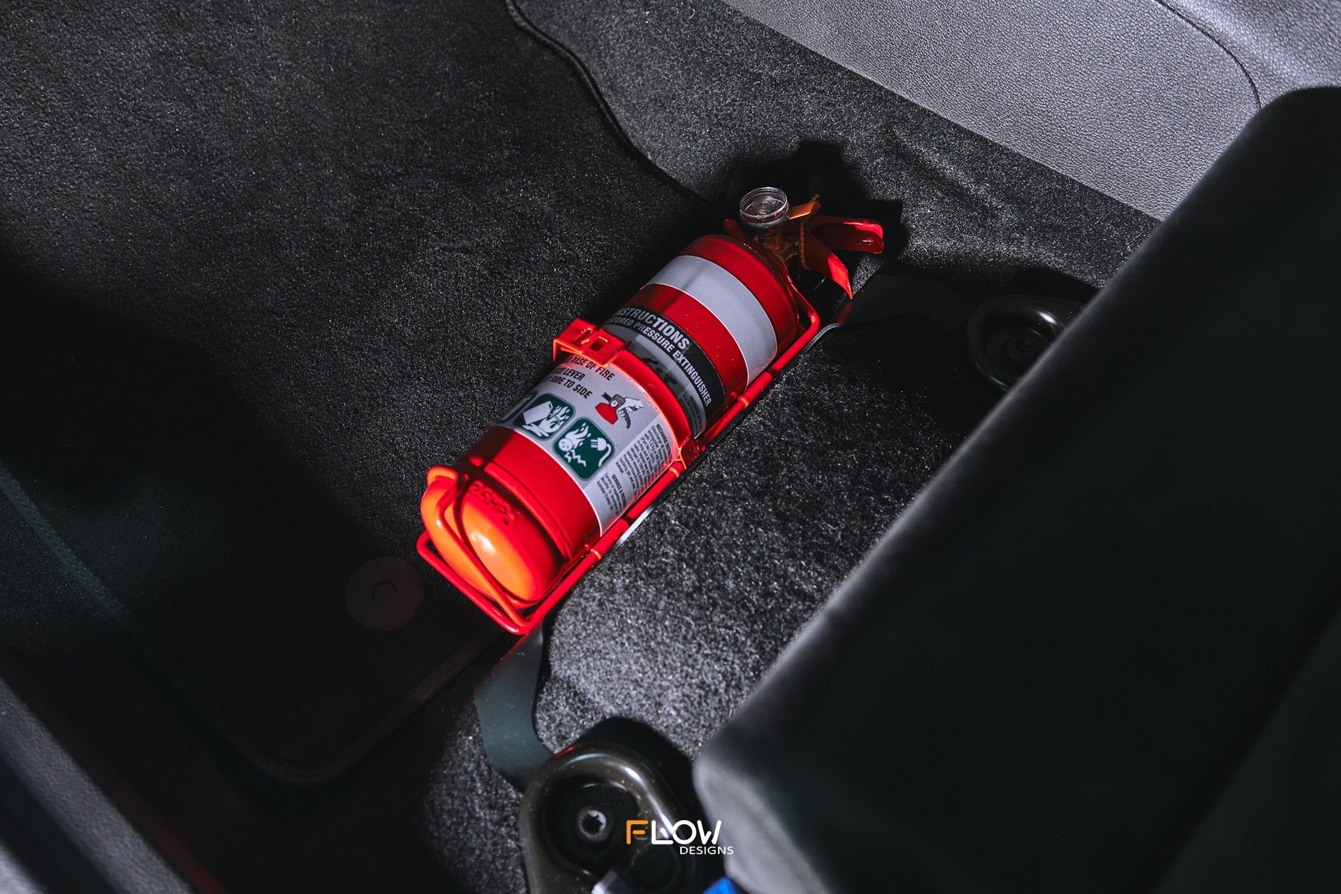 Flow Designs MK3 Focus RS Fire Extinguisher Bracket/Mount