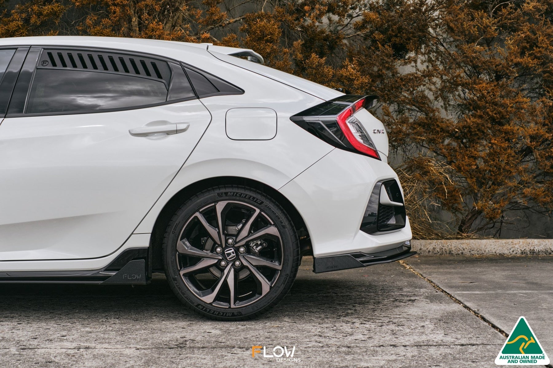 Flow Designs FK4/FK7 Civic RS Hatch FL Rear Spat Winglets (Pair) - iilumolab