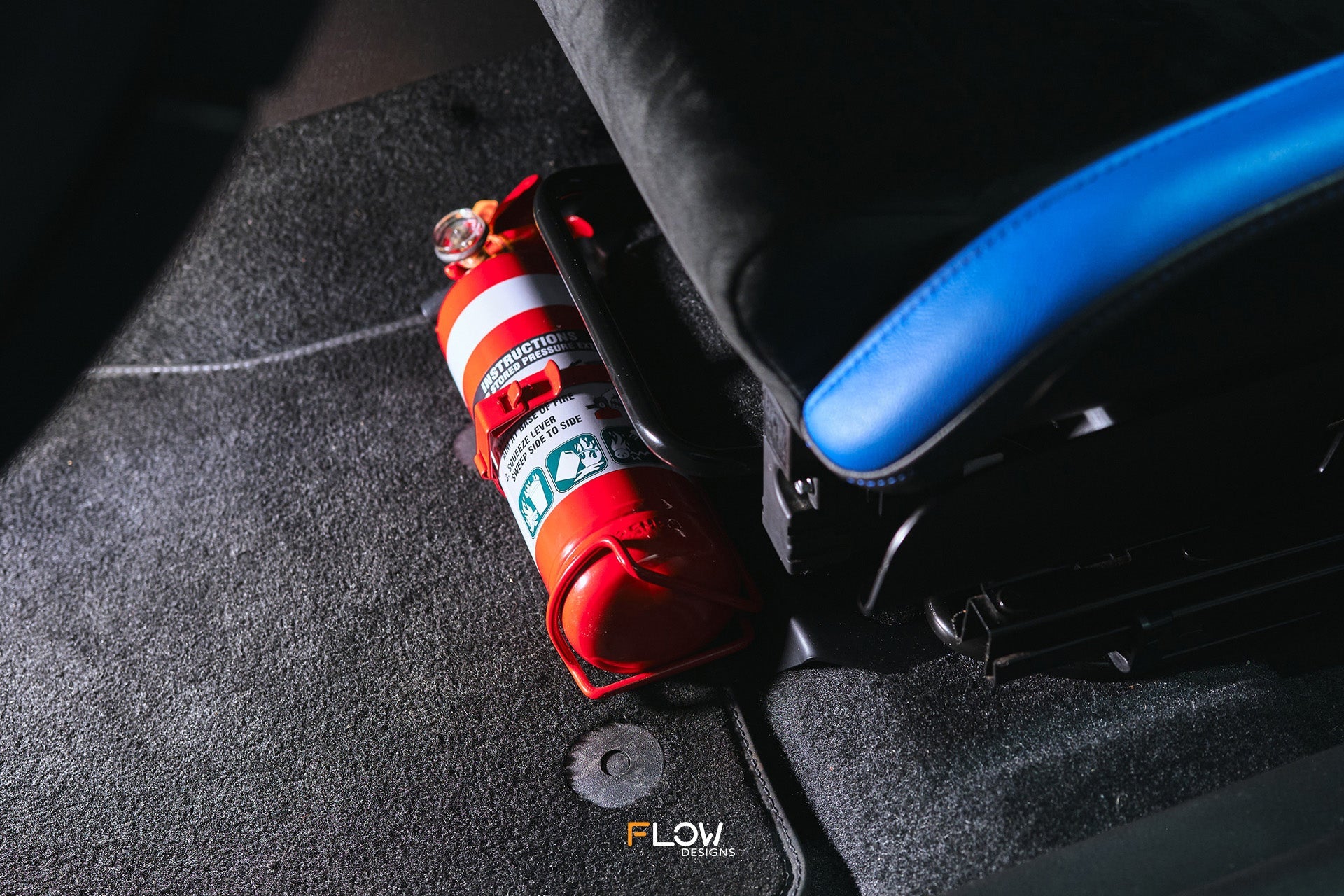 Flow Designs MK3 Focus RS Fire Extinguisher Bracket/Mount