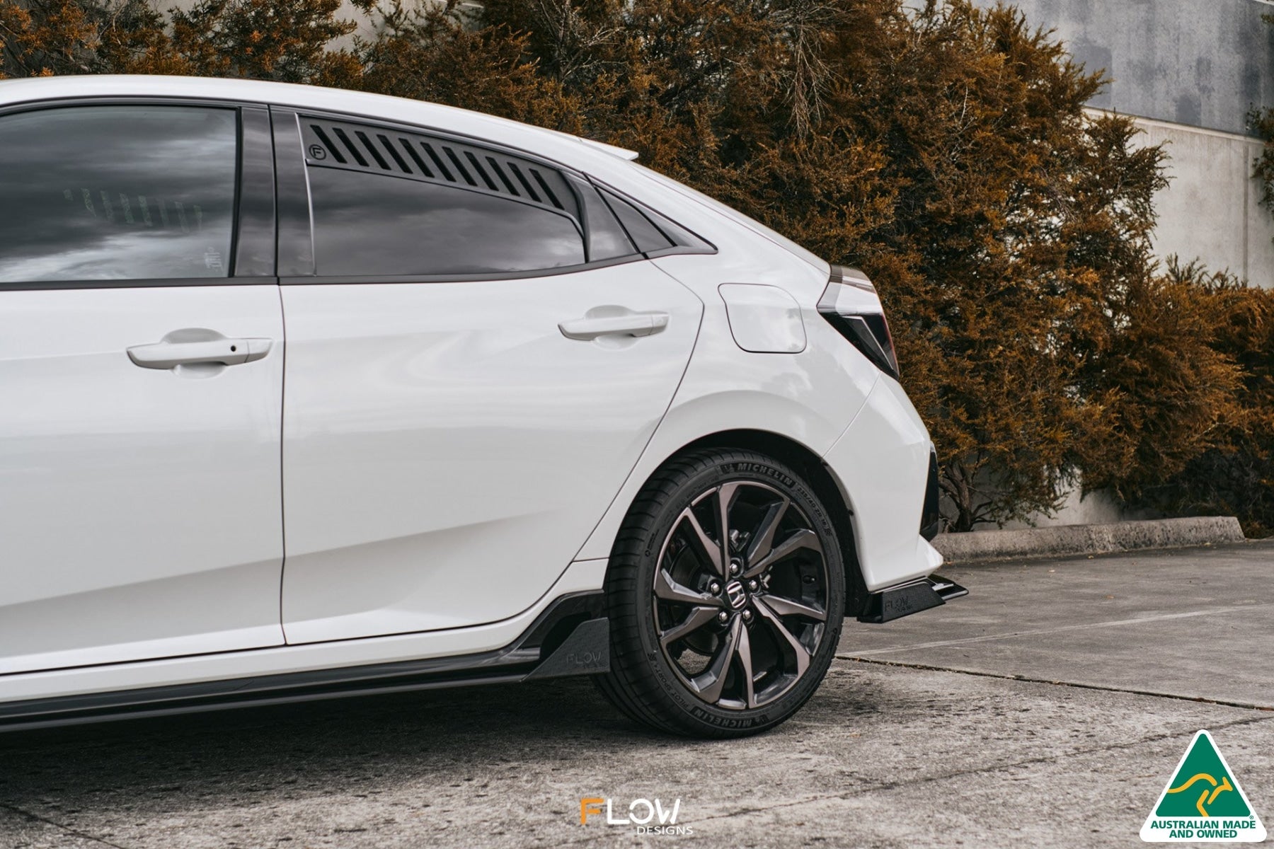 Flow Designs FK4/FK7 Civic RS Hatch FL Side Skirt Splitters (Pair) - iilumolab